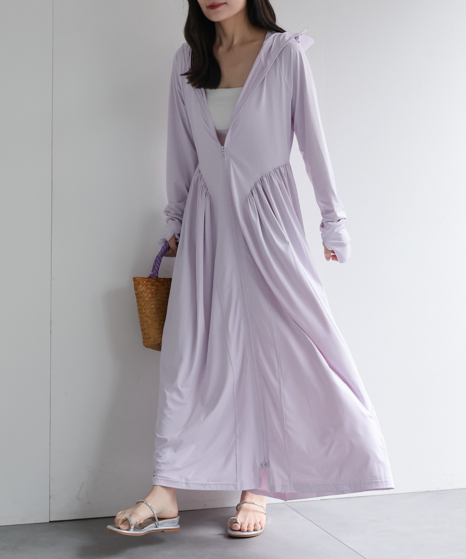 model：156cm 着用サイズ：FREE