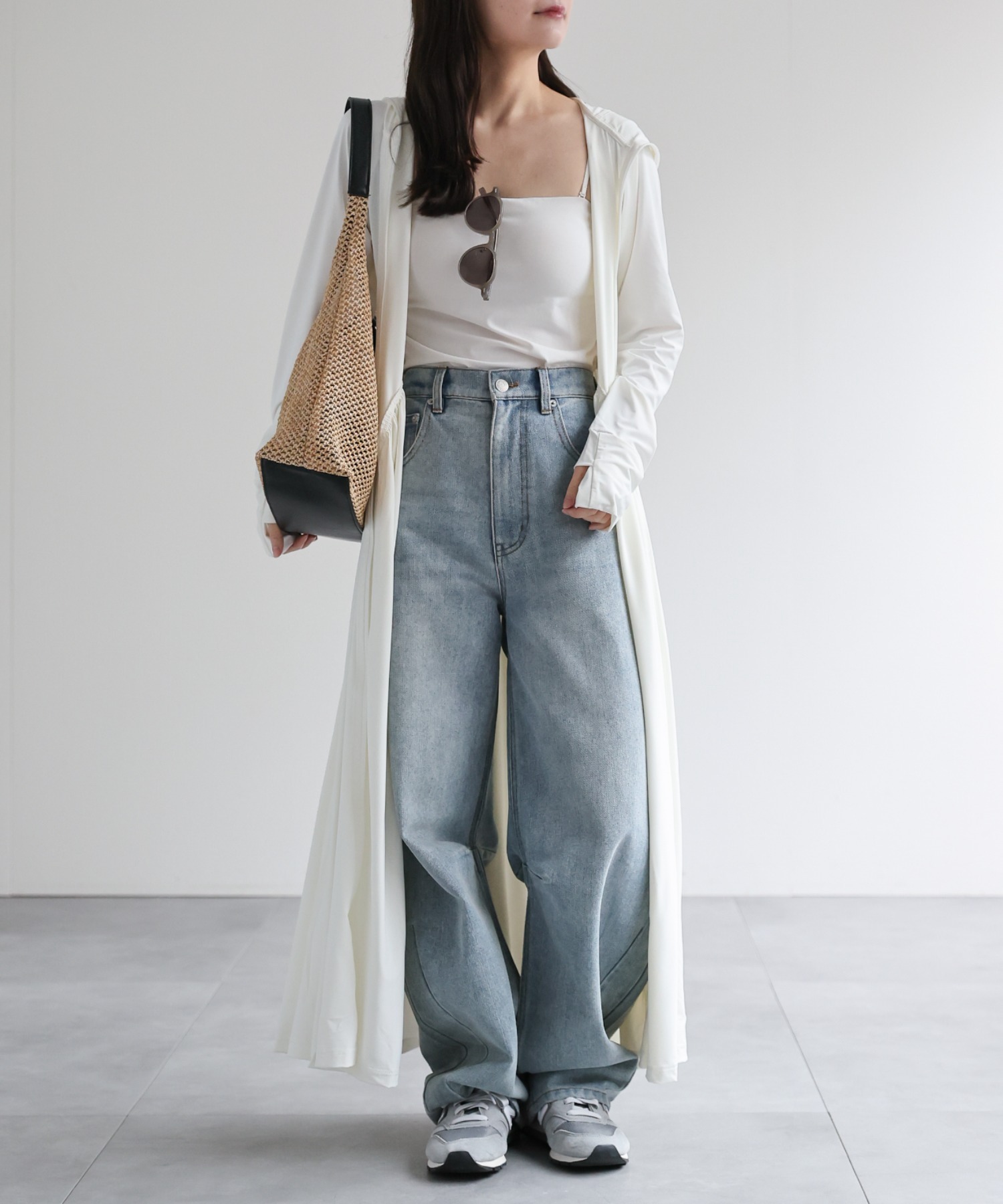 model：156cm 着用サイズ：FREE