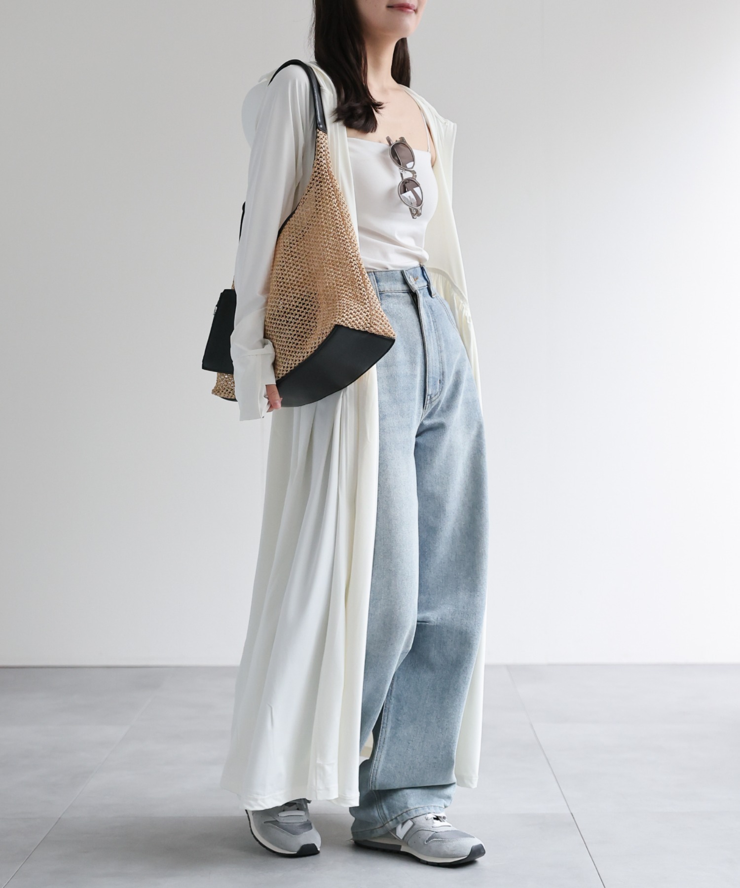 model：156cm 着用サイズ：FREE