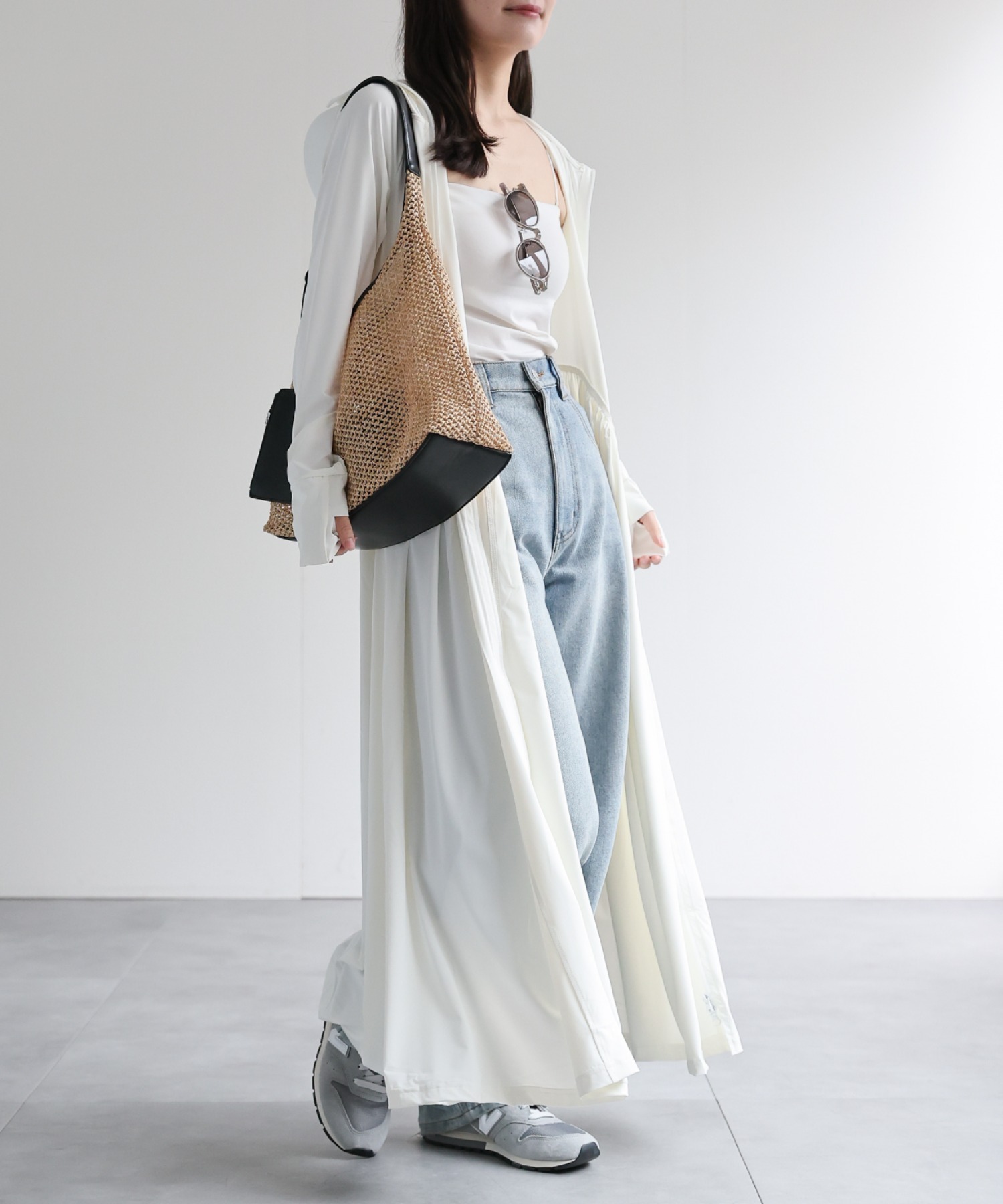 model：156cm 着用サイズ：FREE