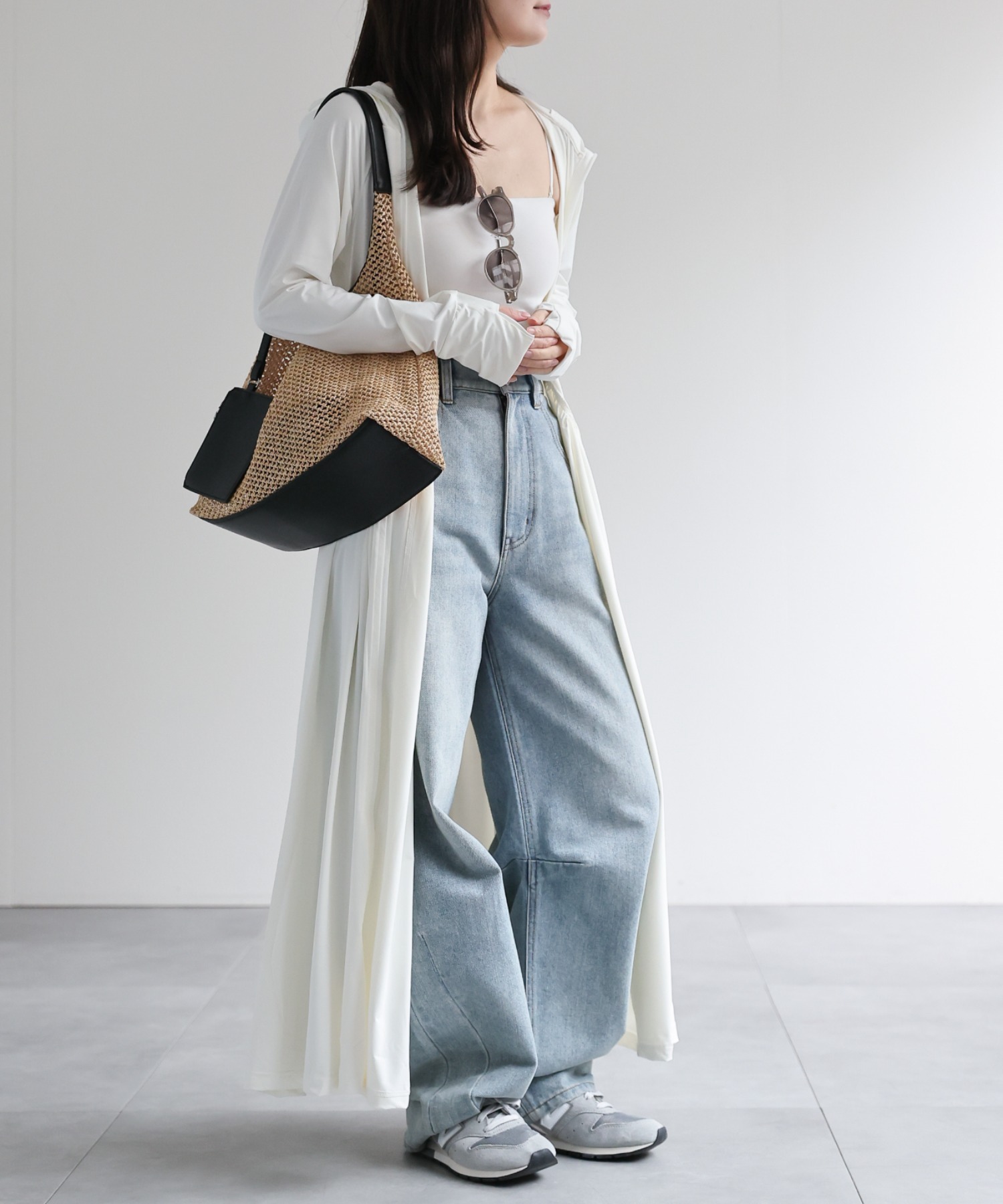 model：156cm 着用サイズ：FREE