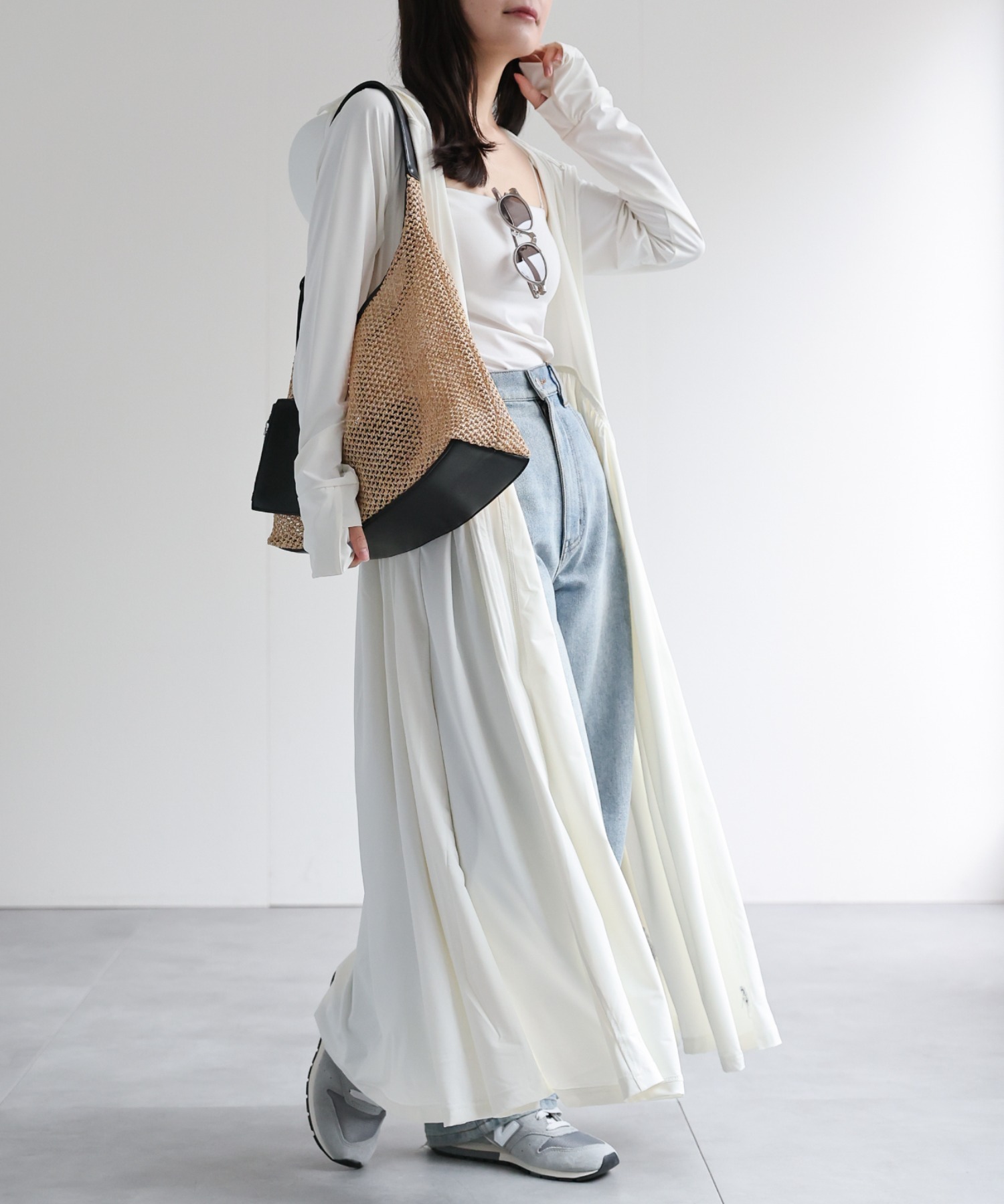 model：156cm 着用サイズ：FREE