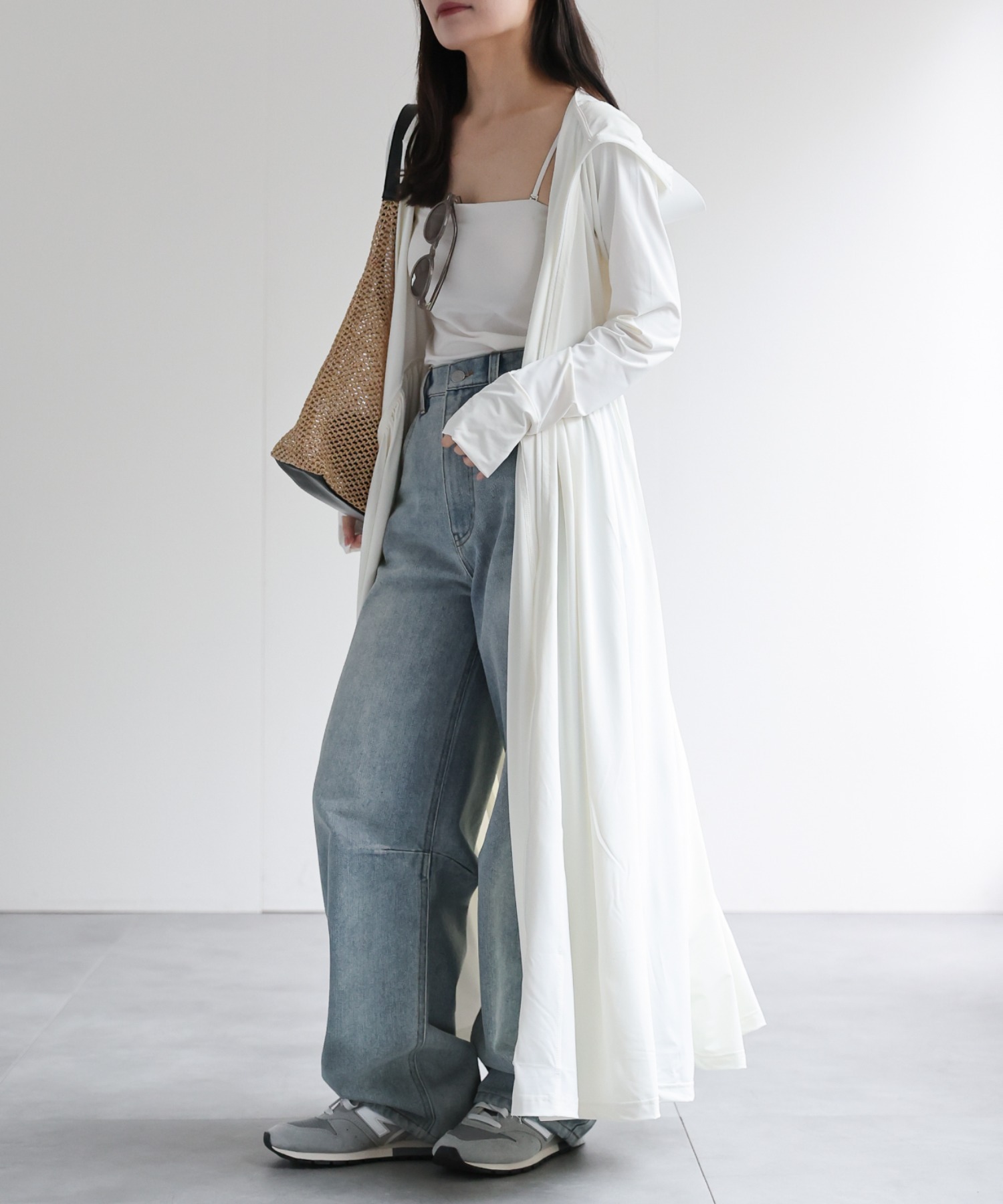 model：156cm 着用サイズ：FREE