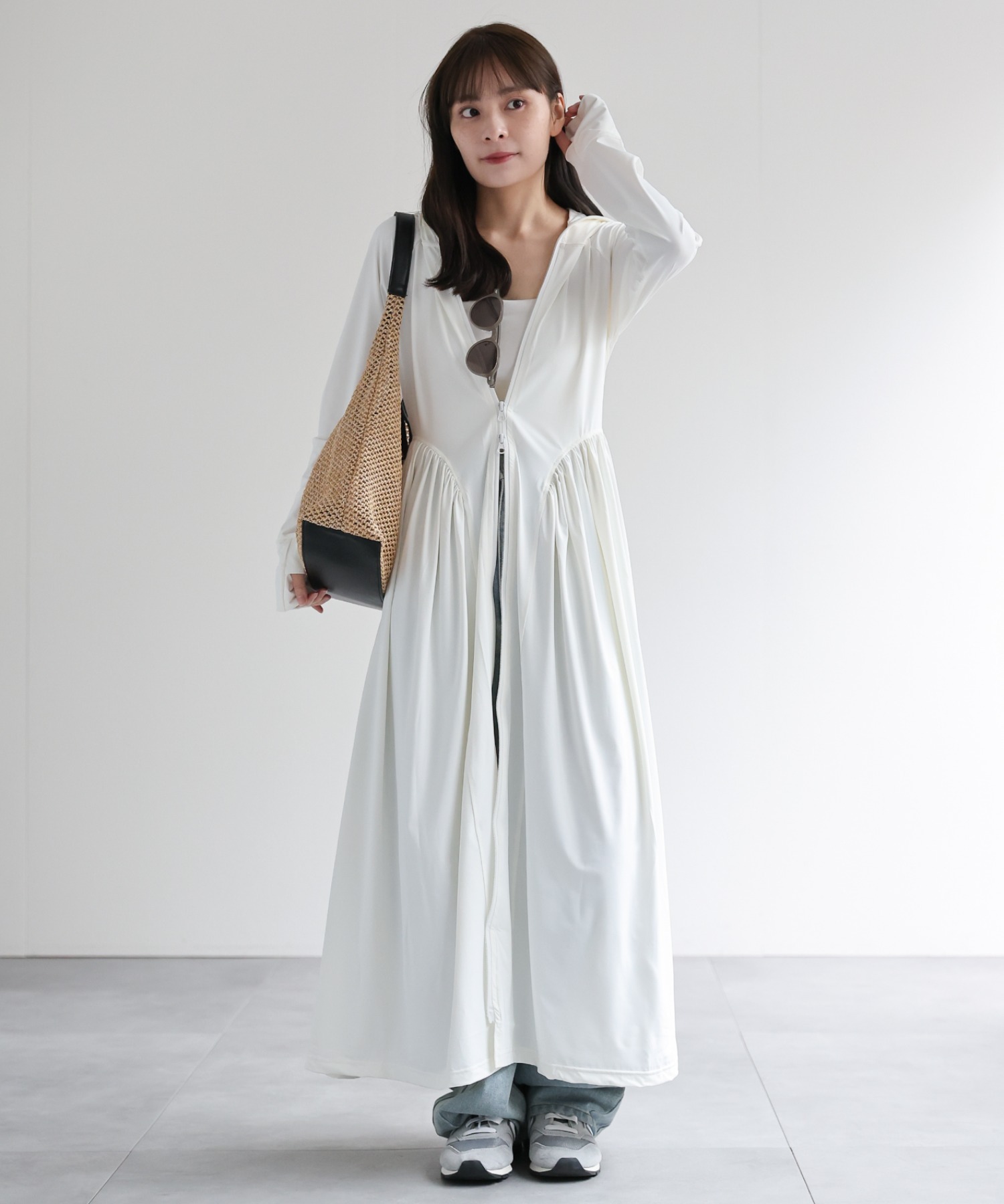 model：156cm 着用サイズ：FREE