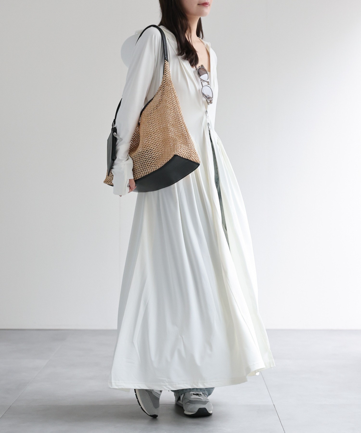 model：156cm 着用サイズ：FREE