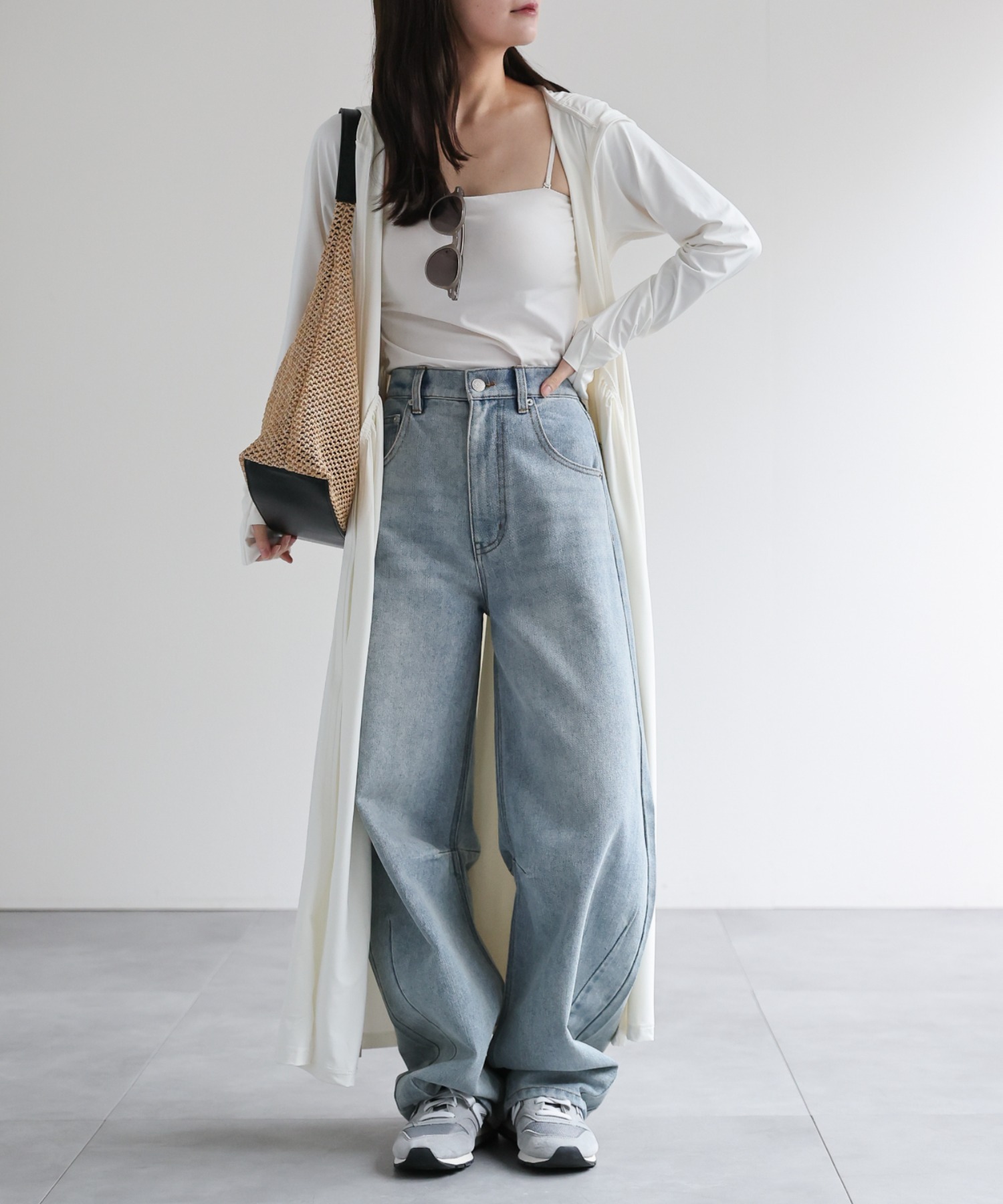 model：156cm 着用サイズ：FREE
