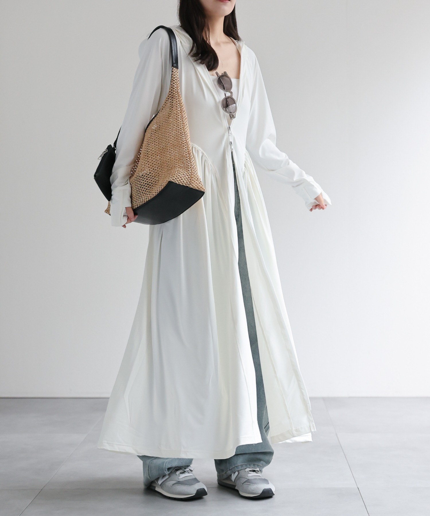 model：156cm 着用サイズ：FREE