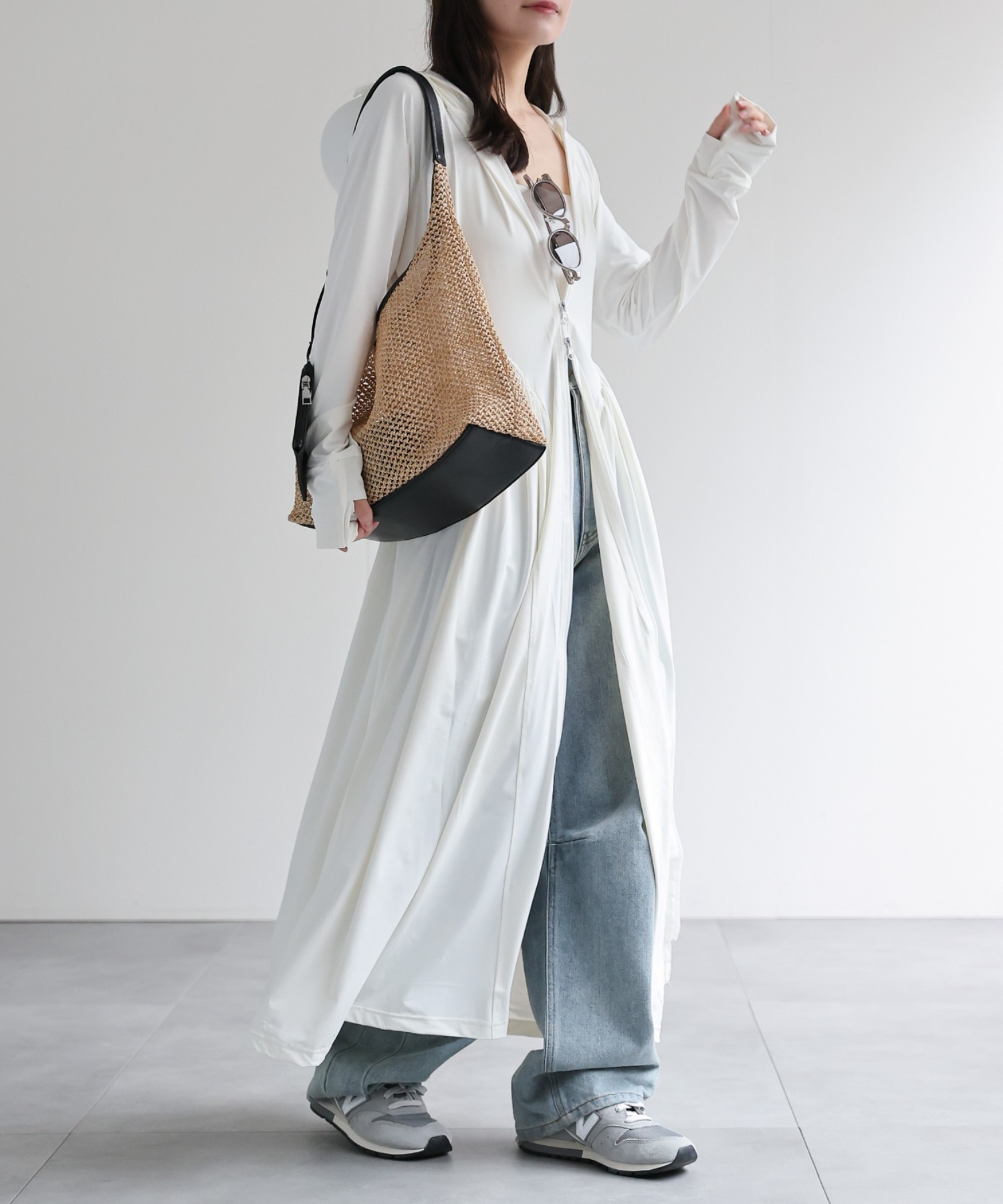 model：156cm 着用サイズ：FREE