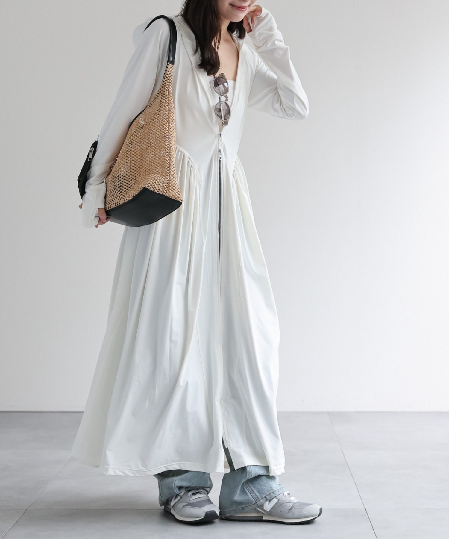 model：156cm 着用サイズ：FREE