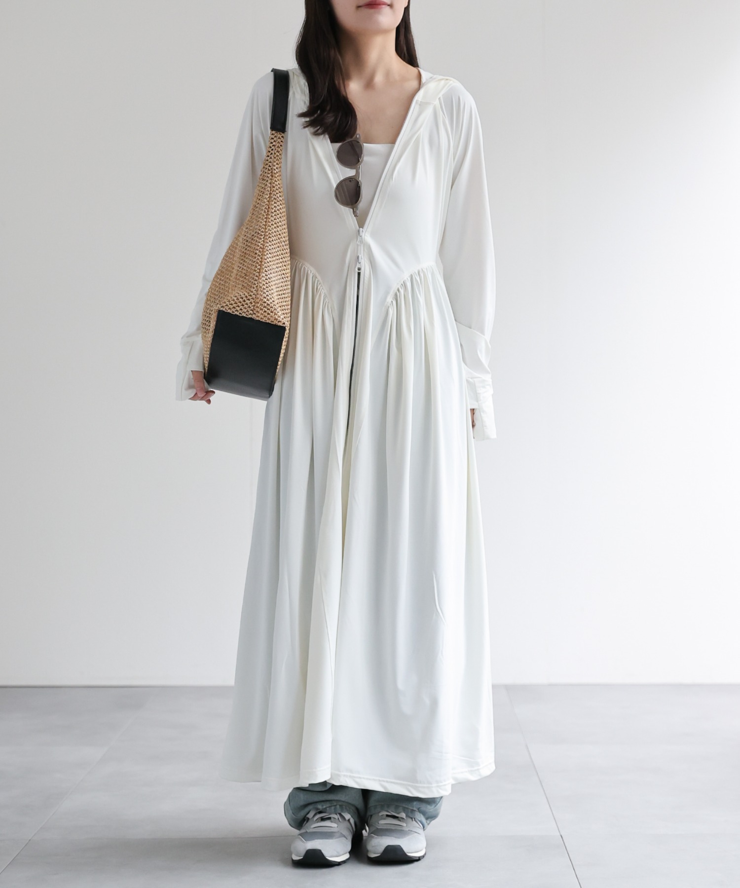 model：156cm 着用サイズ：FREE