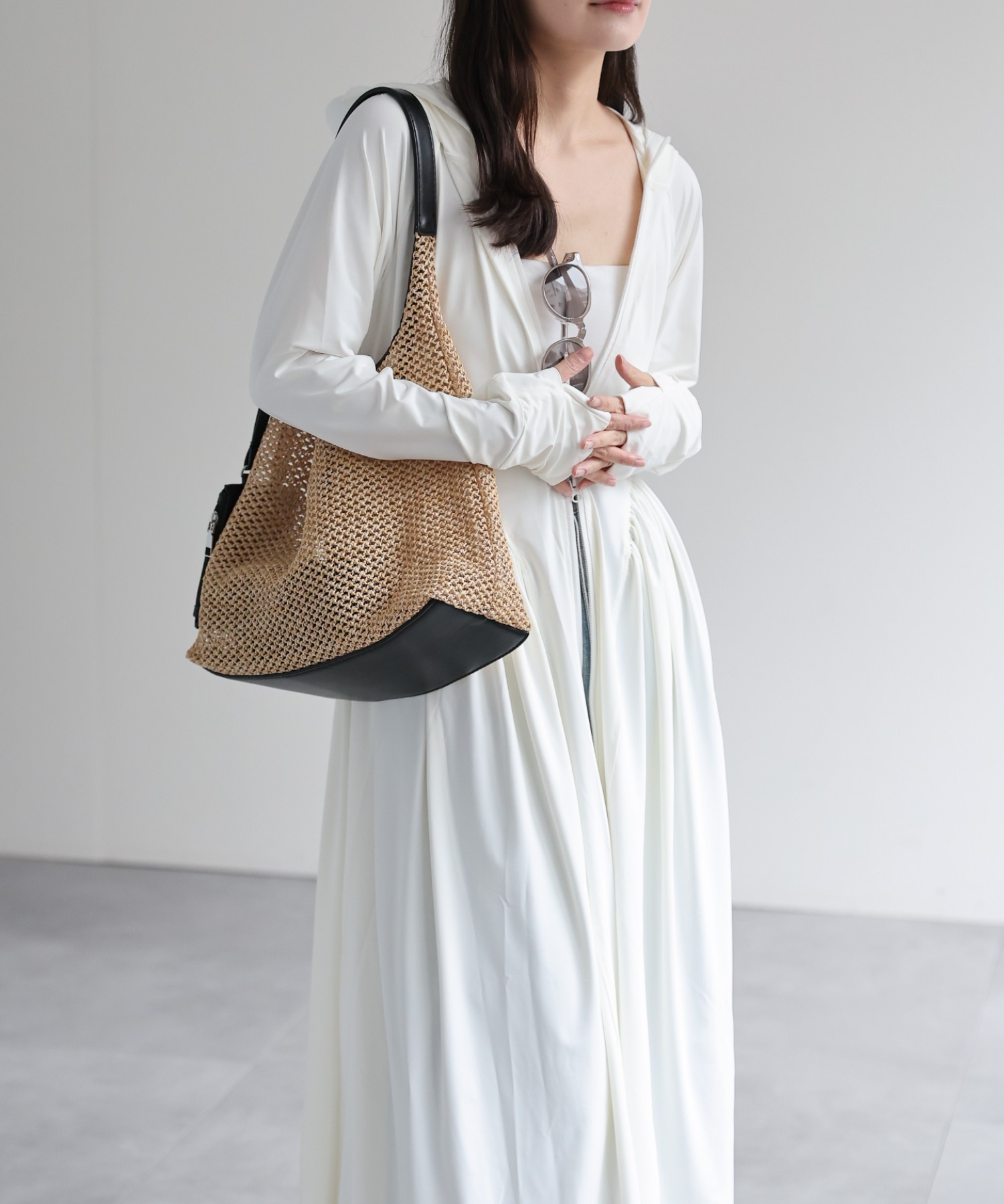 model：156cm 着用サイズ：FREE