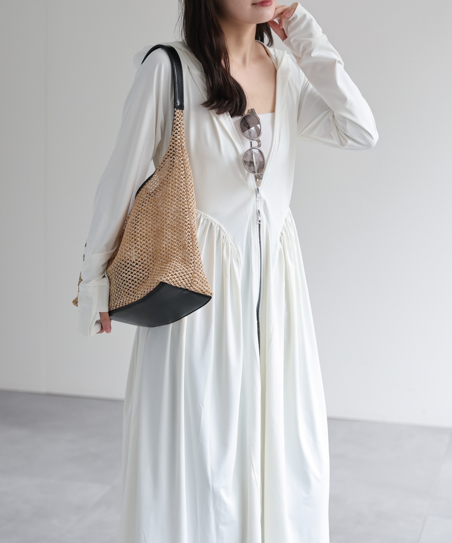 model：156cm 着用サイズ：FREE