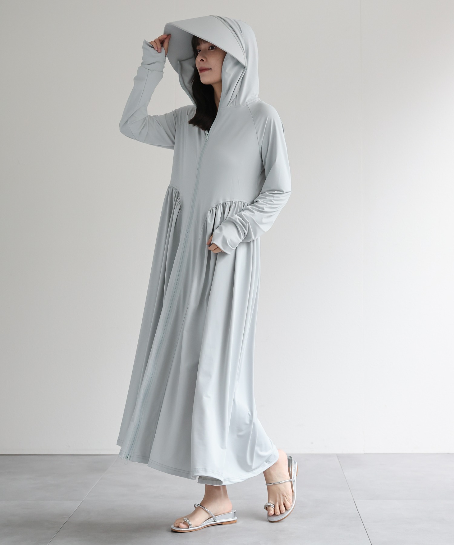 model：156cm 着用サイズ：FREE