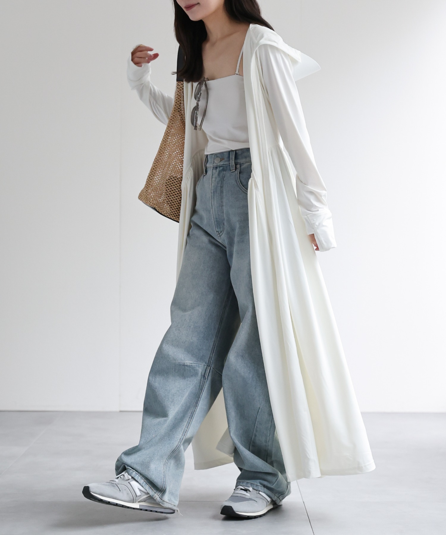 model：156cm 着用サイズ：FREE