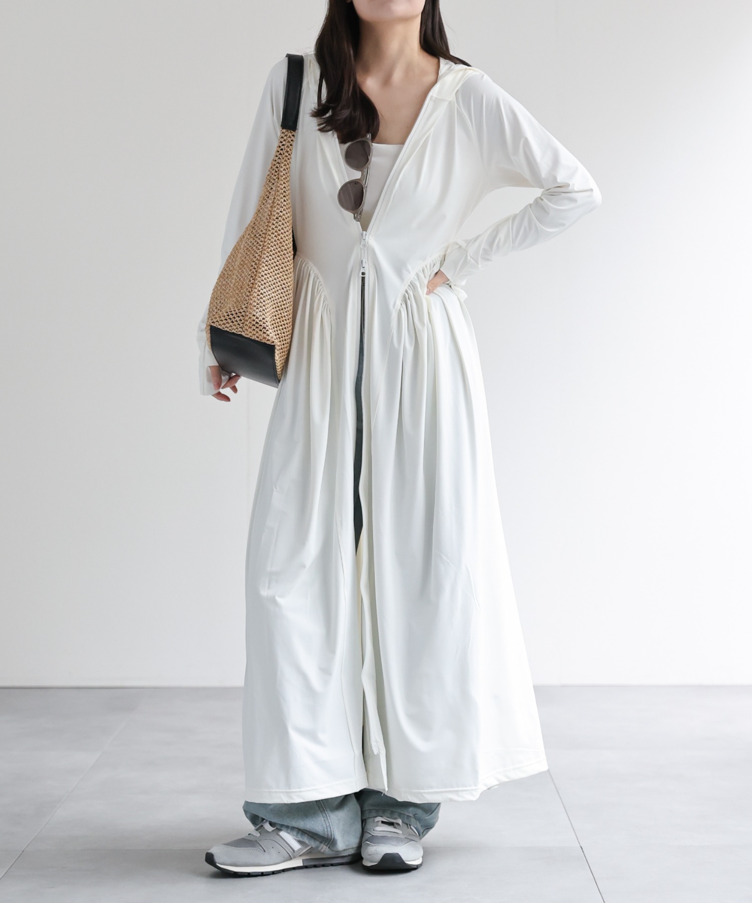 model：156cm 着用サイズ：FREE