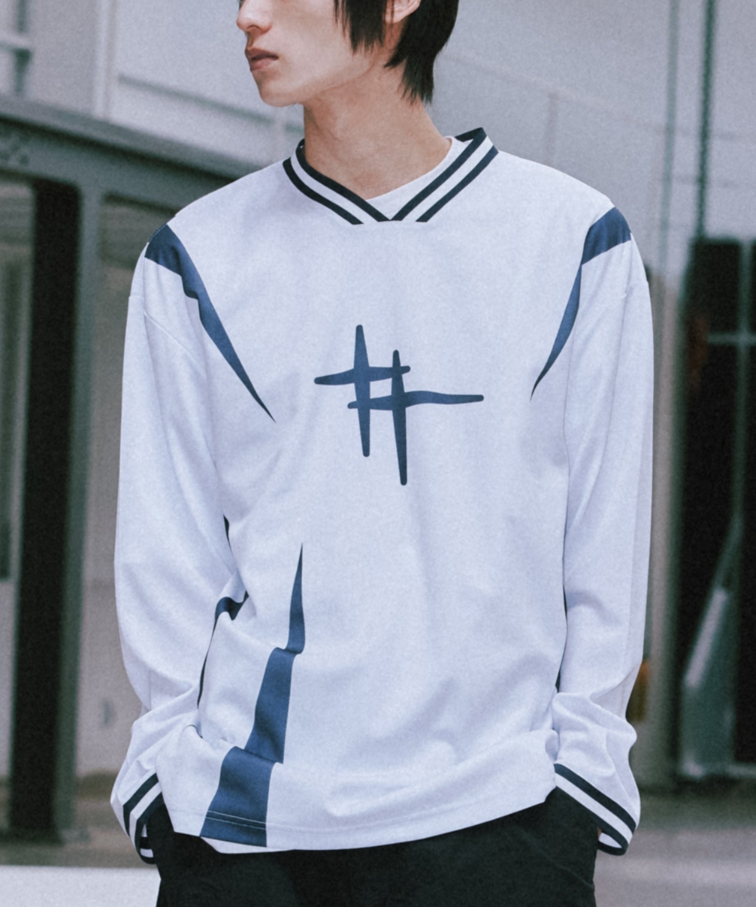 [ROMANTIC CROWN] SHINING LOGO FOOTBALL JERSEY /追跡付 A'GEM/9 × .kom 『ROMANTIC CROWN/ロマンティック クラウン