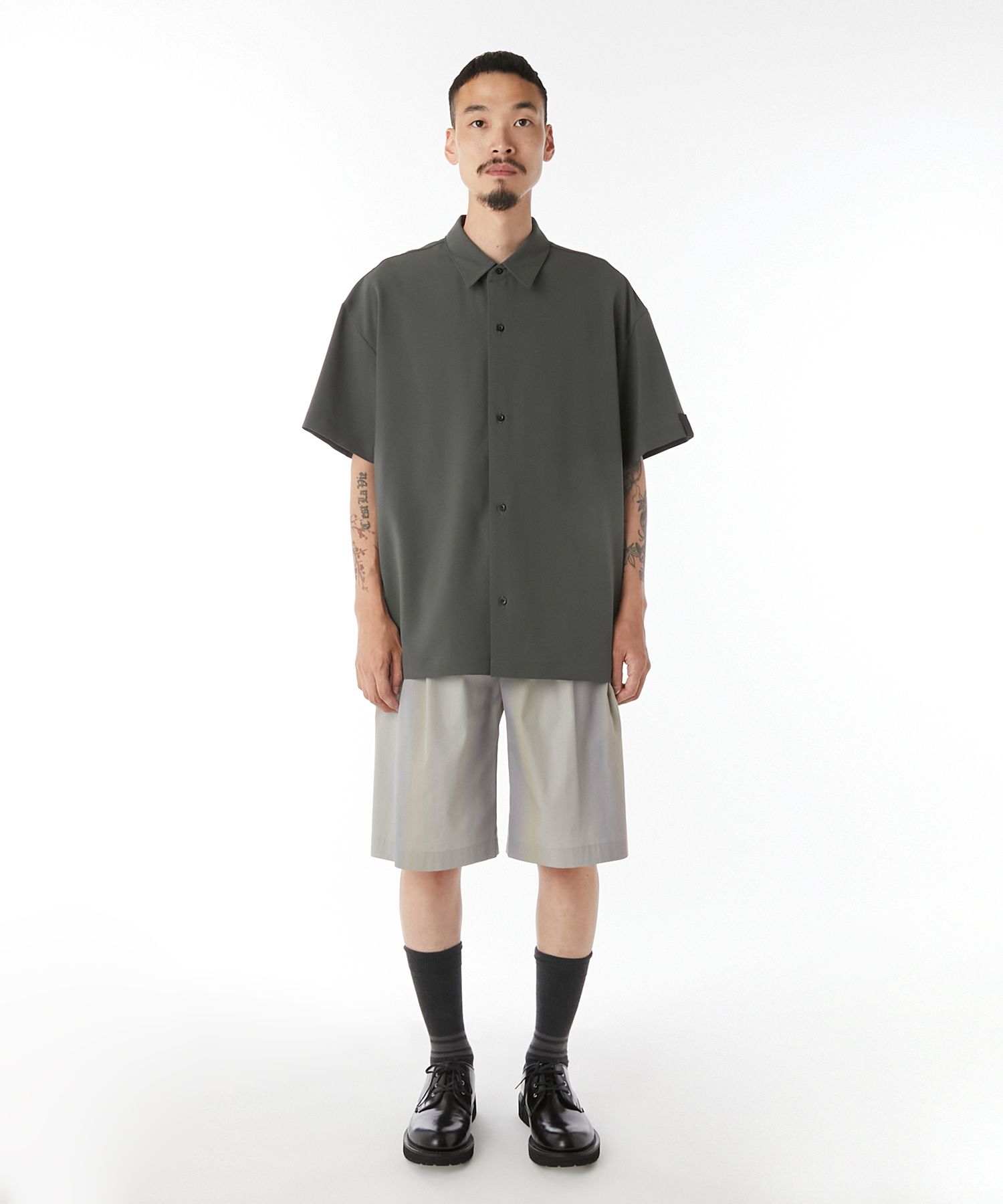 トップス N.HOOLYWOOD COMPILE HALF SLEEVE SHIRT N.HOOLYWOOD - N.HOOLYWOOD COMPILE HALF SLEEVE SHIRT / エヌ