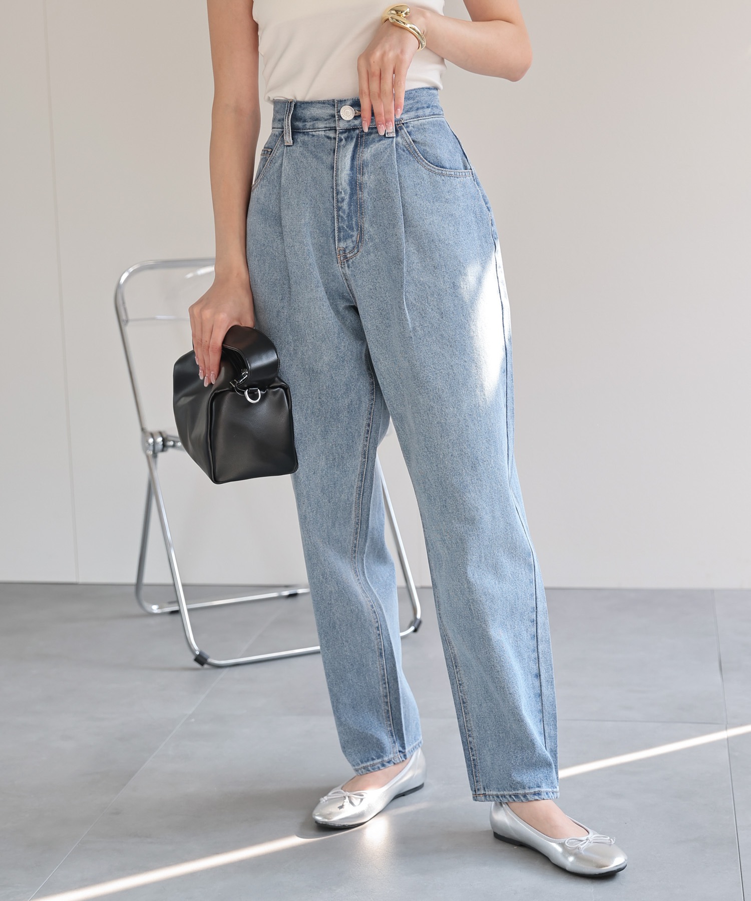 model：162cm 着用サイズ：L