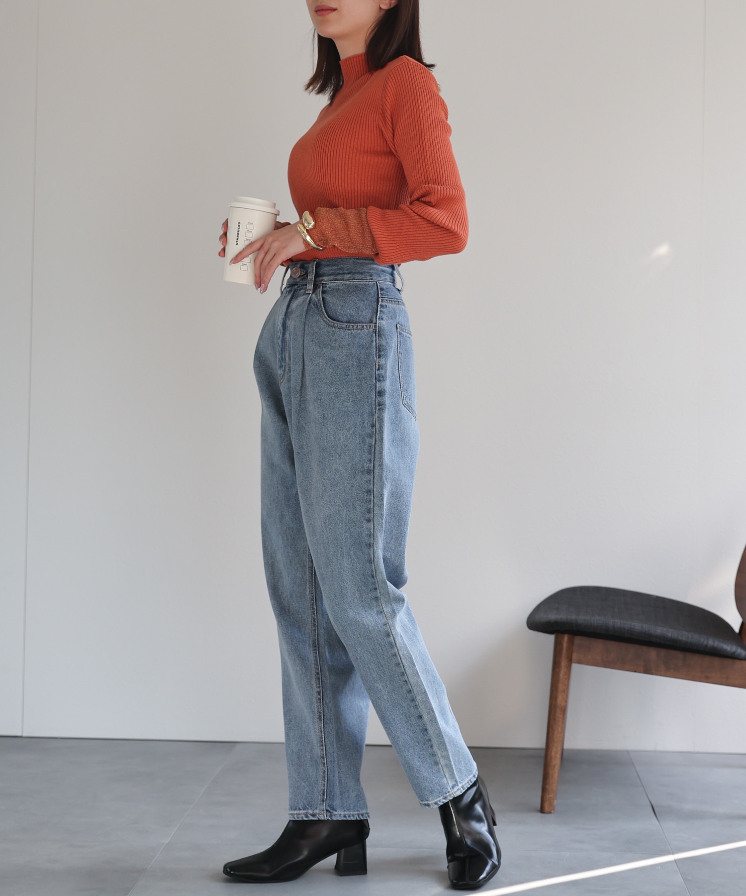 model：162cm 着用サイズ：L