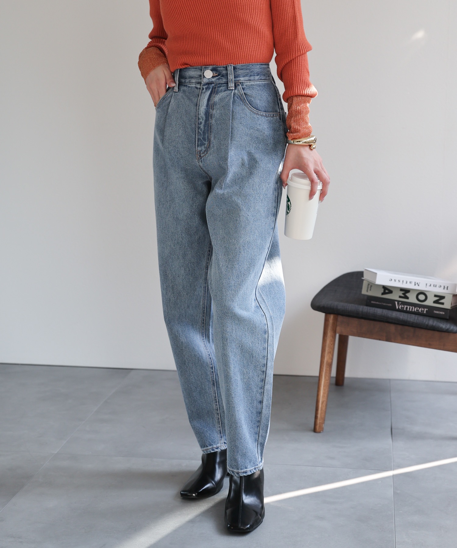 model：162cm 着用サイズ：L