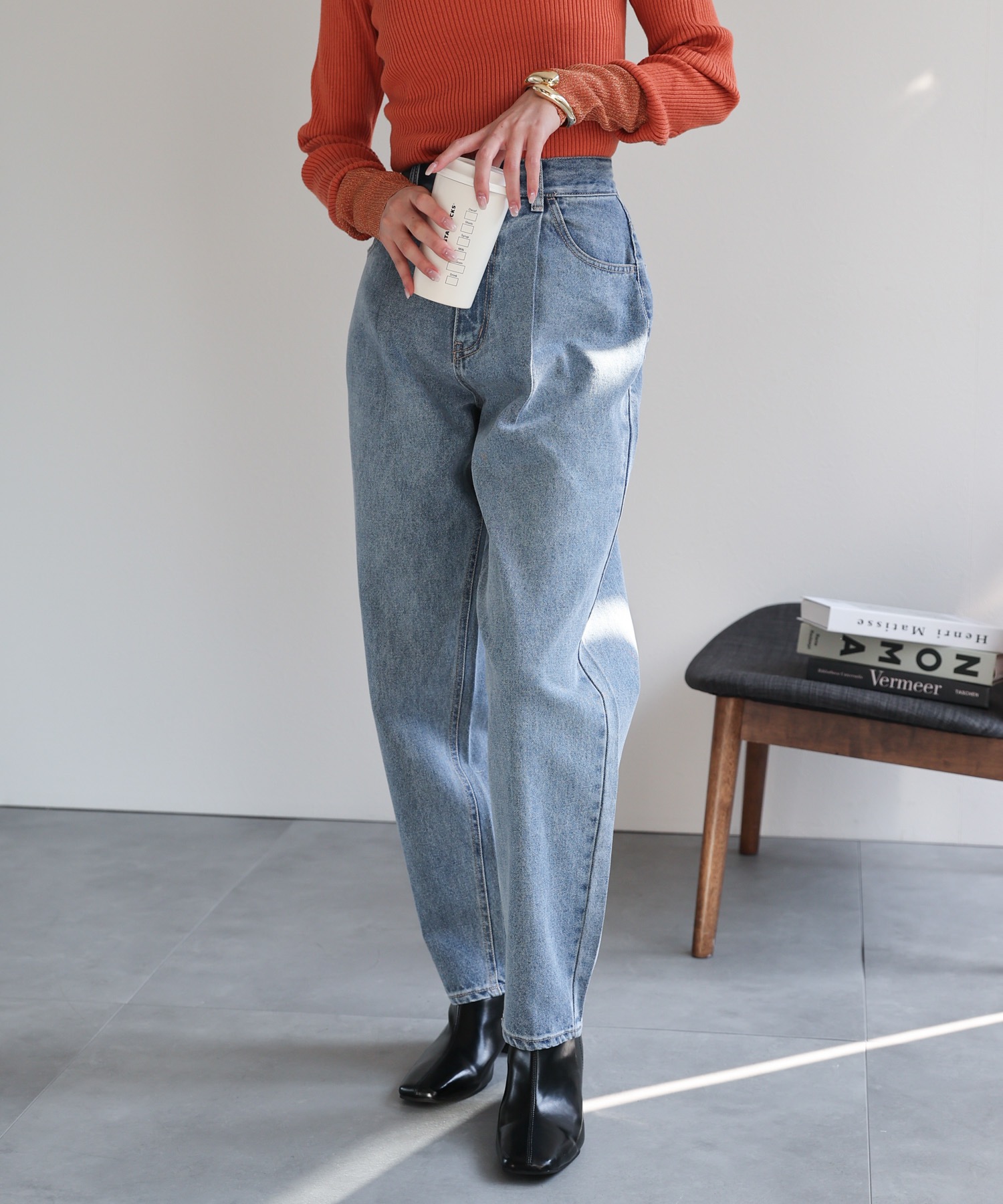 model：162cm 着用サイズ：L