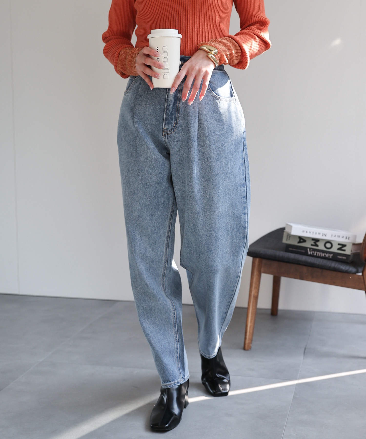 model：162cm 着用サイズ：L