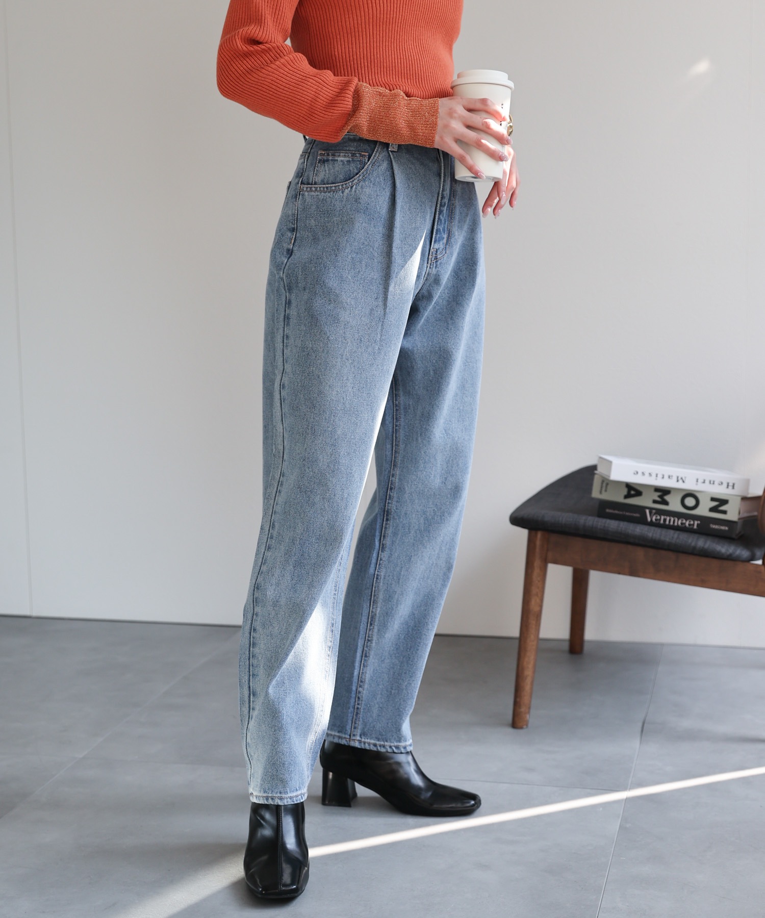 model：162cm 着用サイズ：L