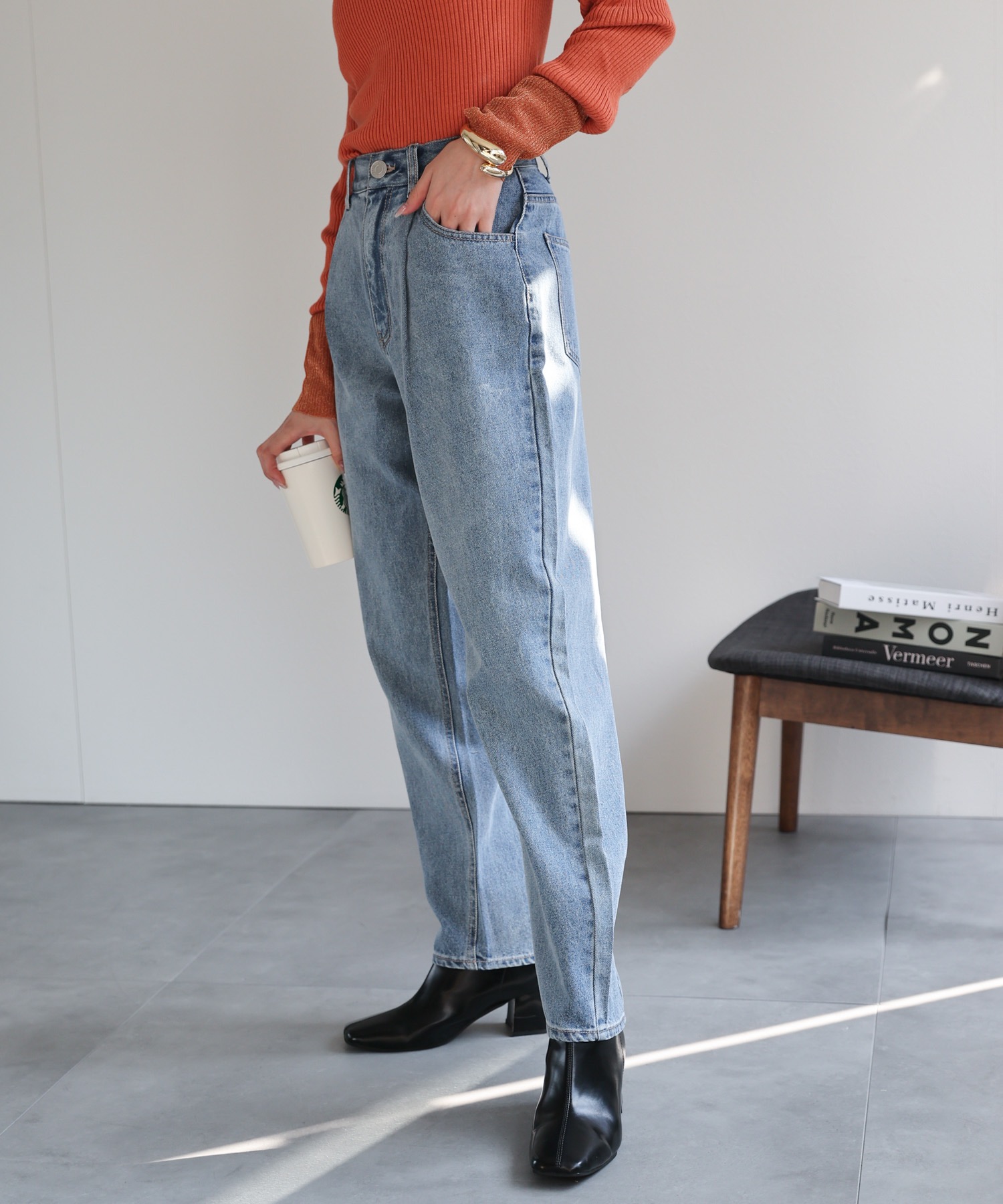 model：162cm 着用サイズ：L