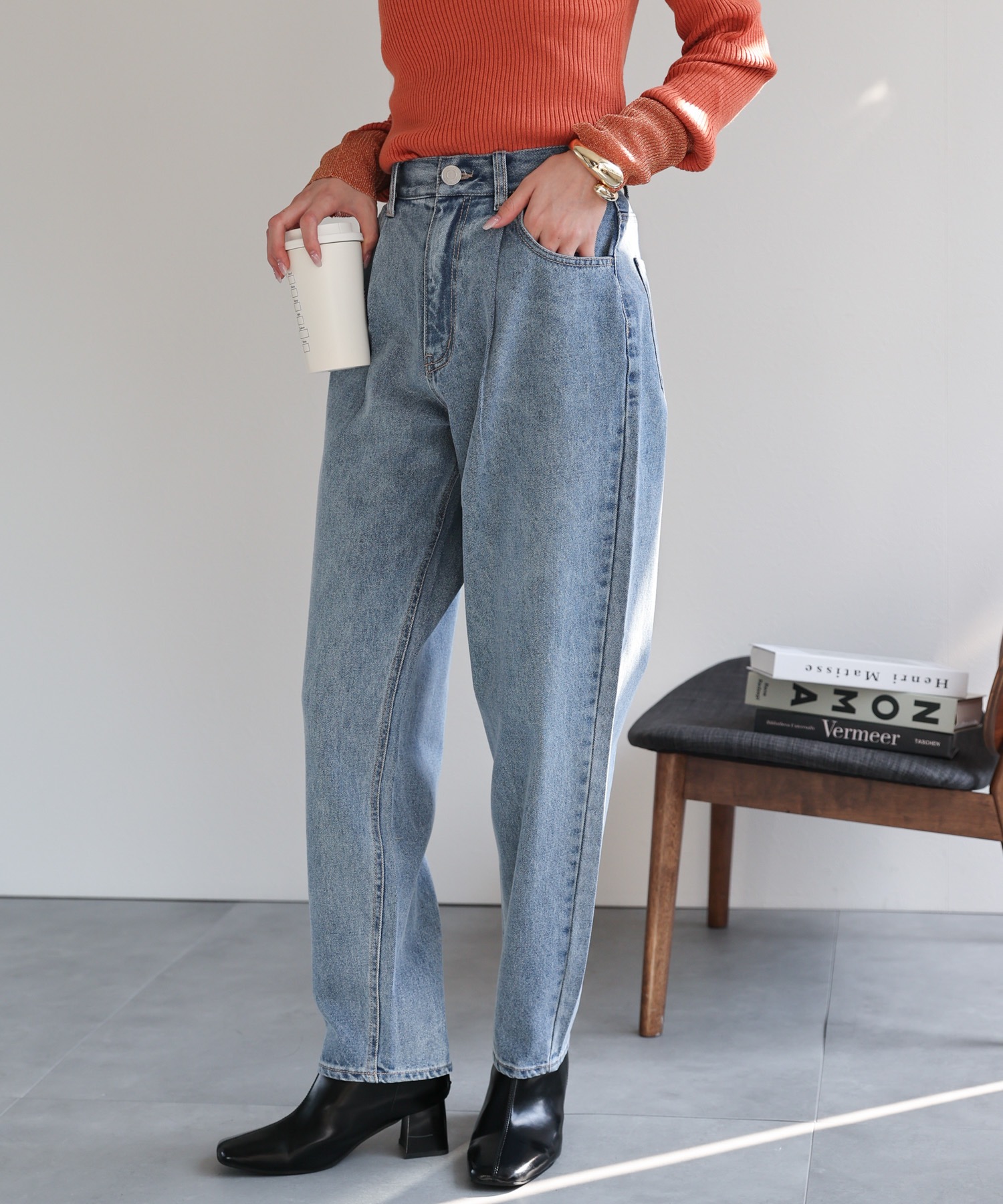 model：162cm 着用サイズ：L
