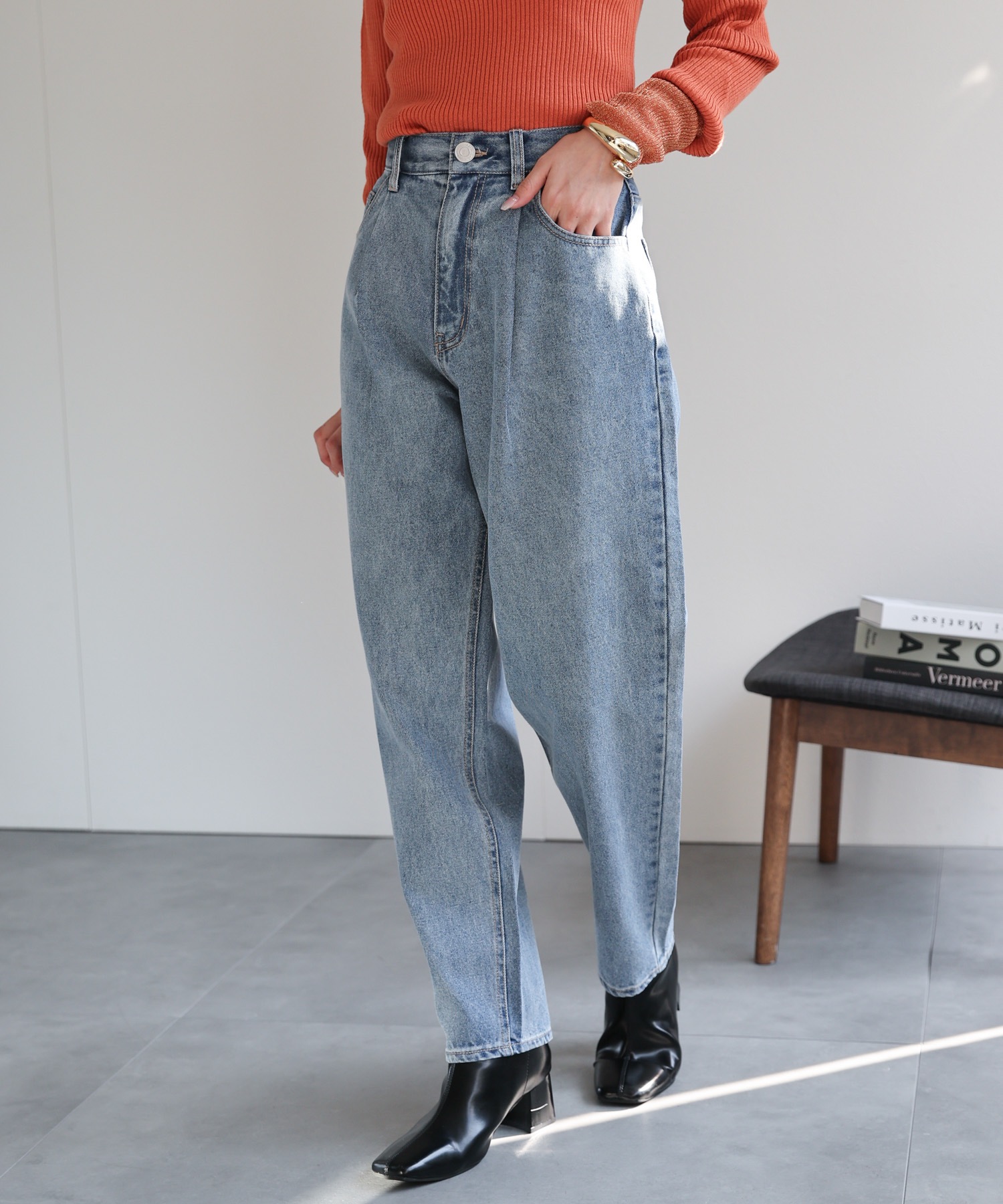 model：162cm 着用サイズ：L