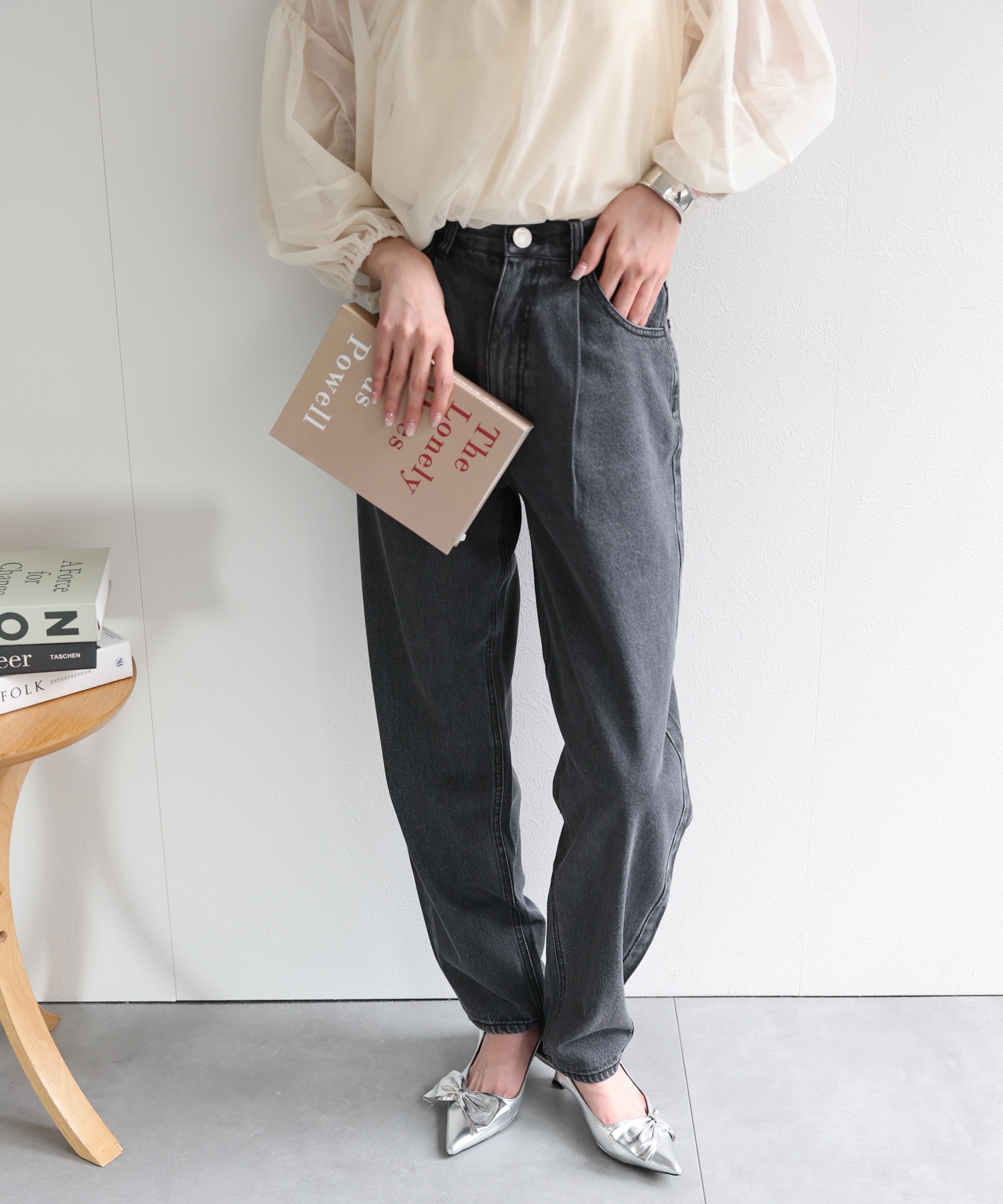 model：162cm 着用サイズ：L