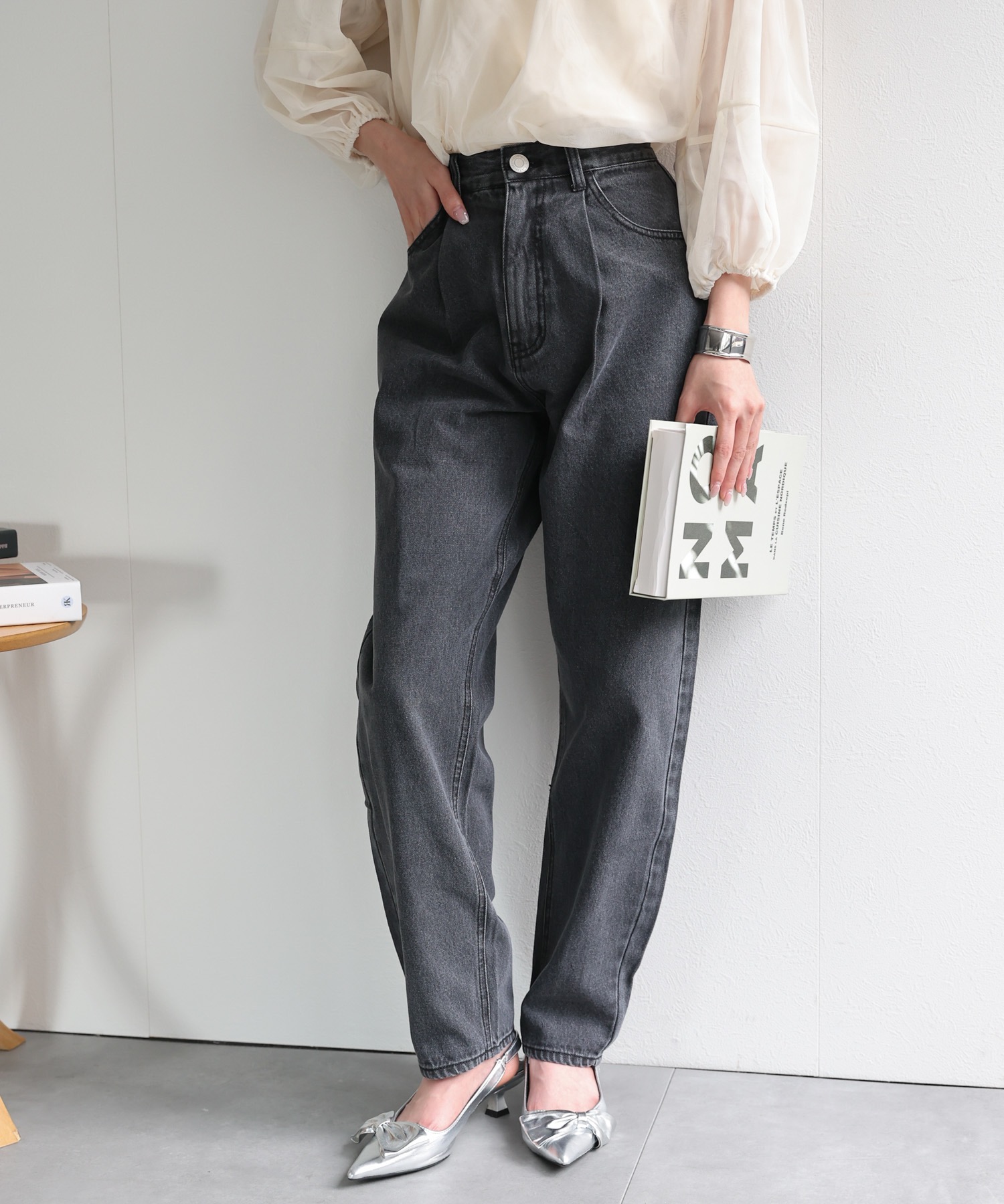 model：162cm 着用サイズ：L