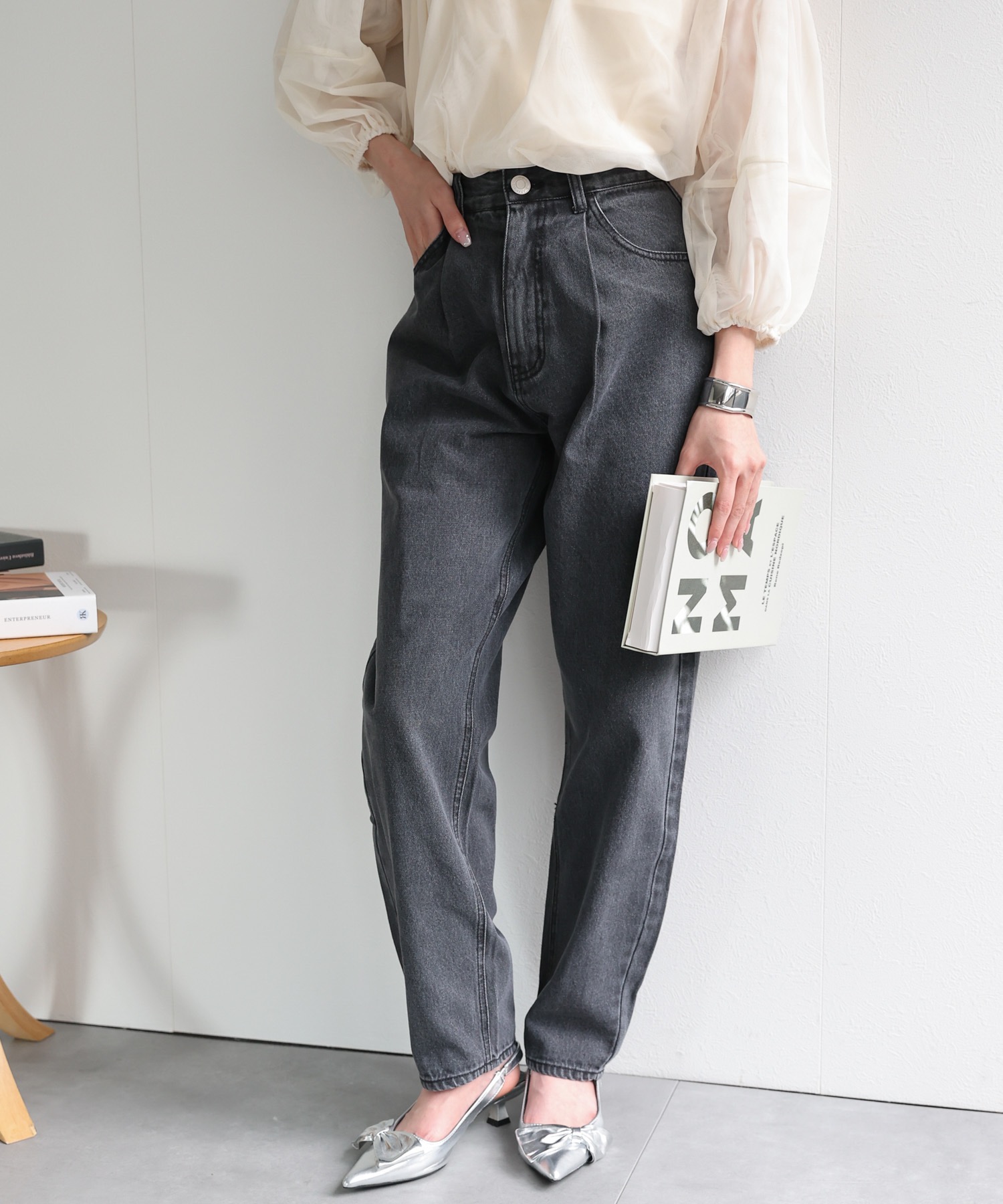 model：162cm 着用サイズ：L