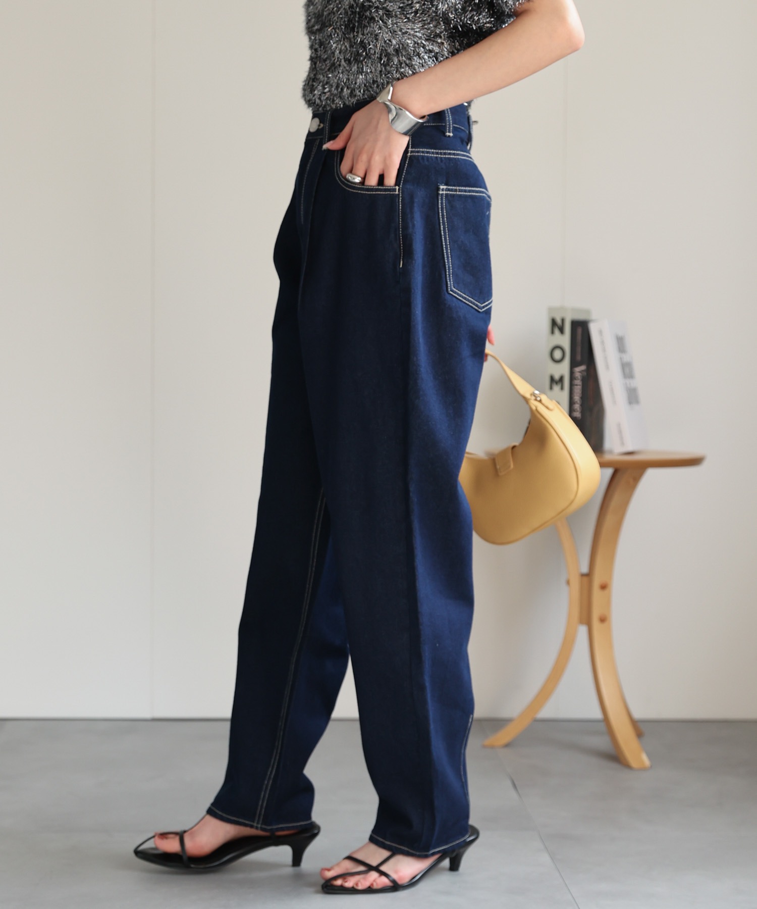 model：162cm 着用サイズ：L