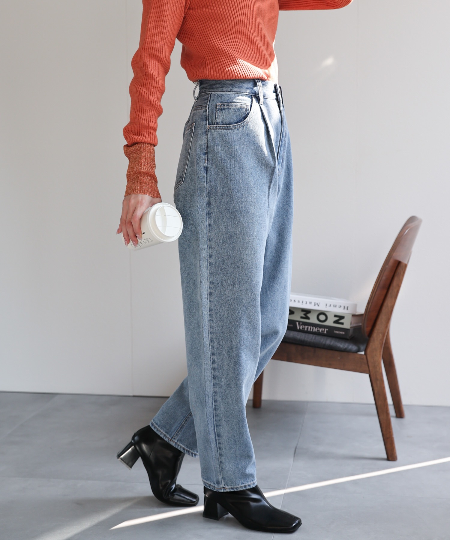 model：162cm 着用サイズ：L
