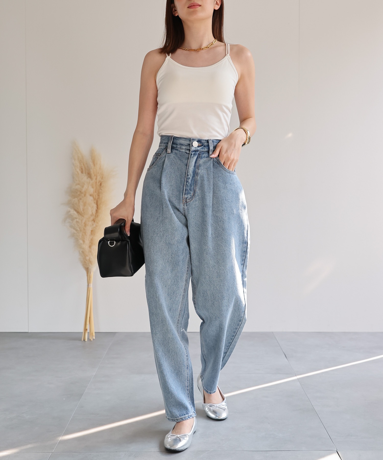 model：162cm 着用サイズ：L