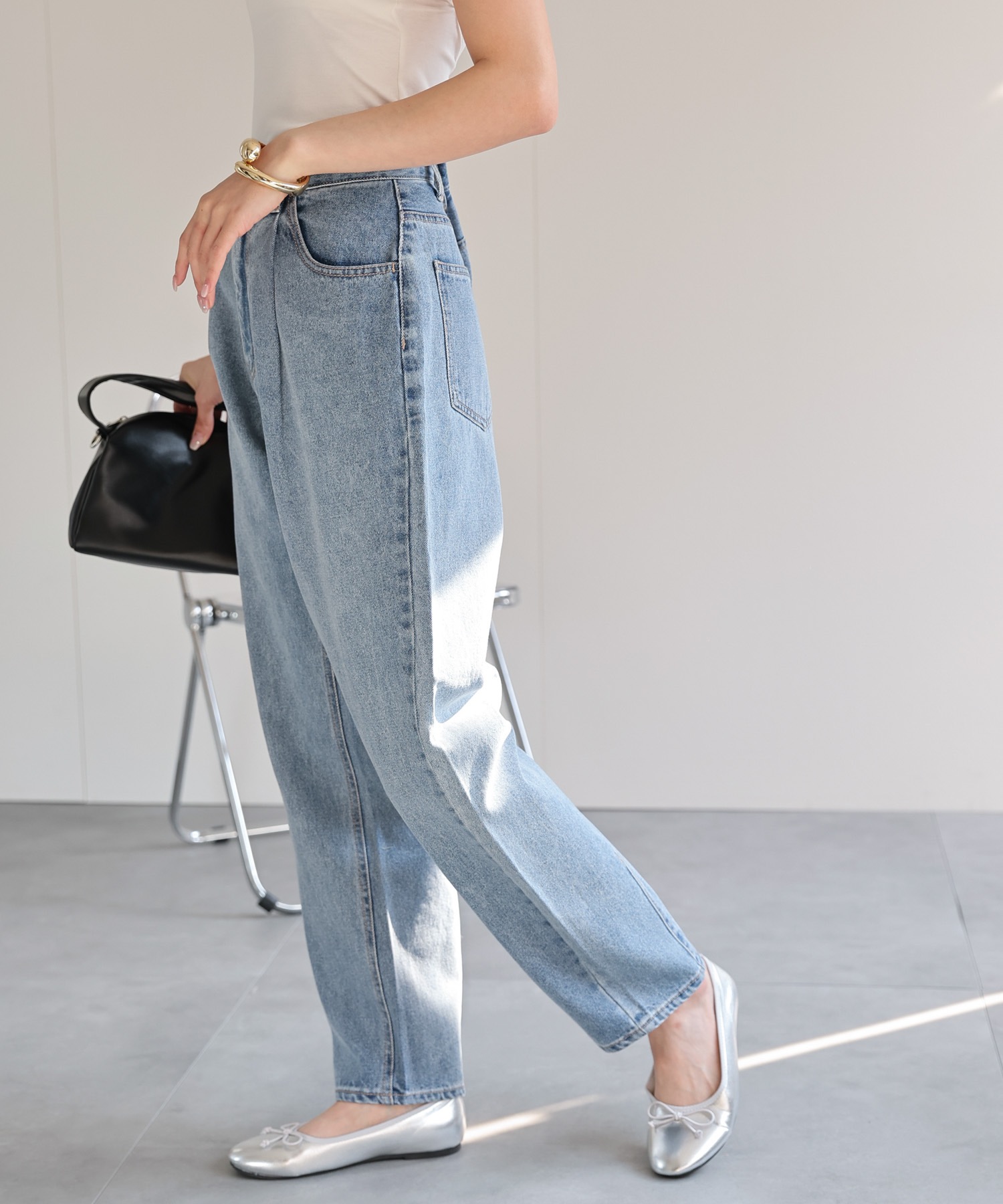 model：162cm 着用サイズ：L