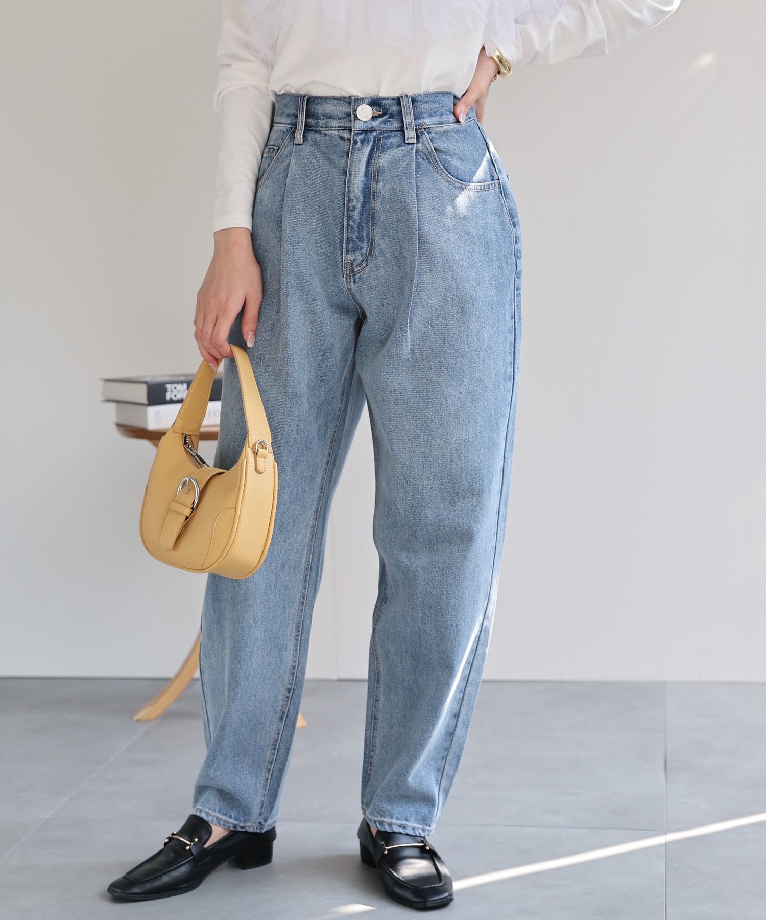 model：162cm 着用サイズ：L