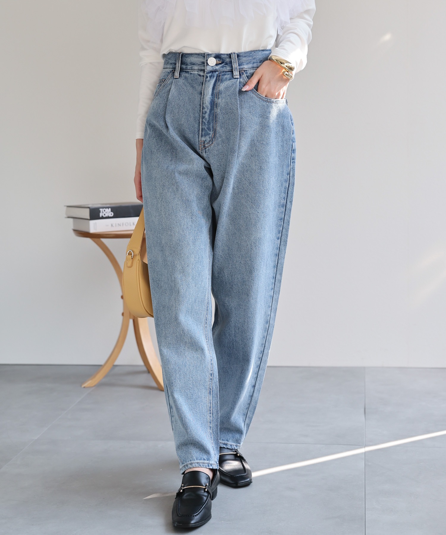 model：162cm 着用サイズ：L