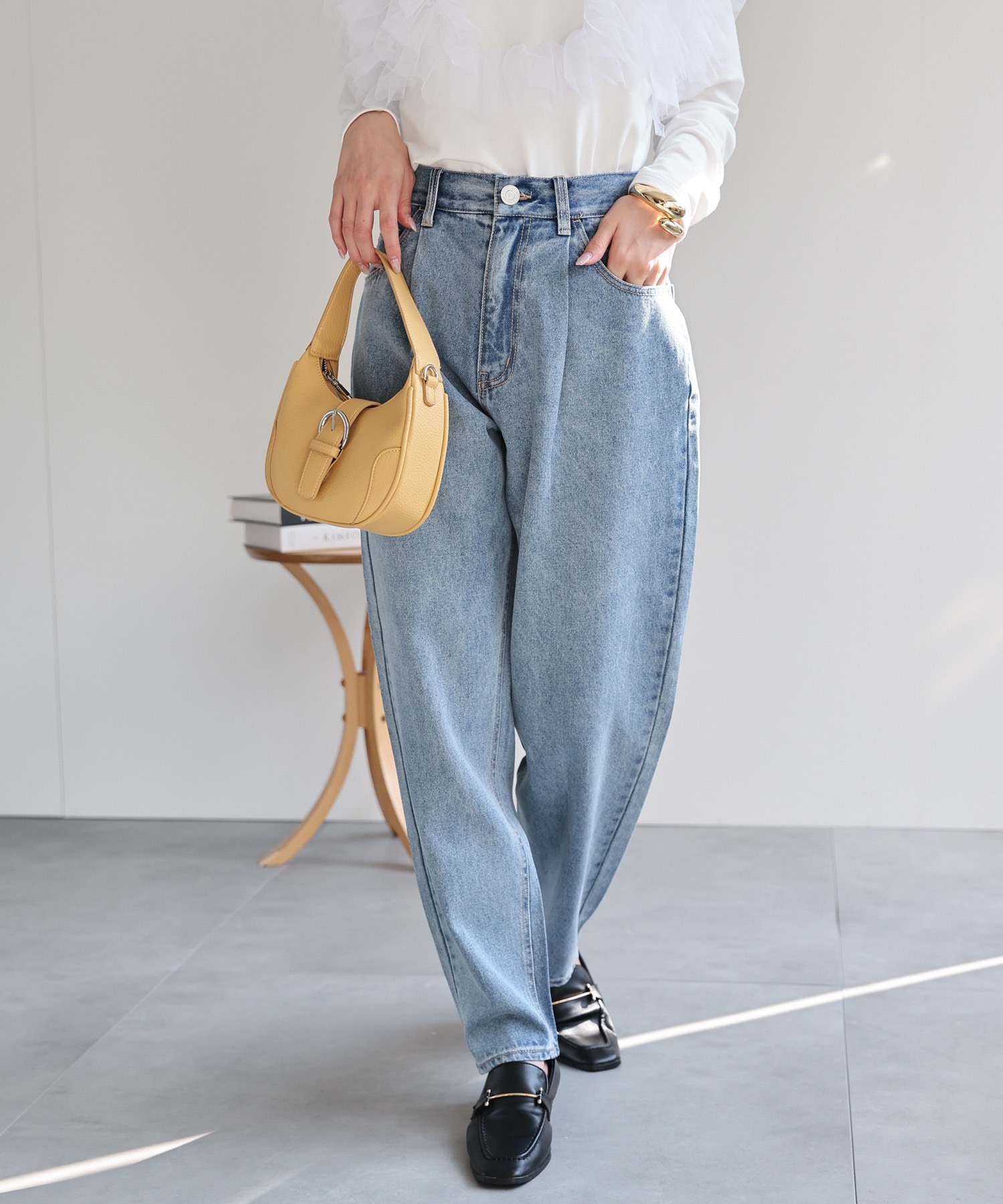 model：162cm 着用サイズ：L