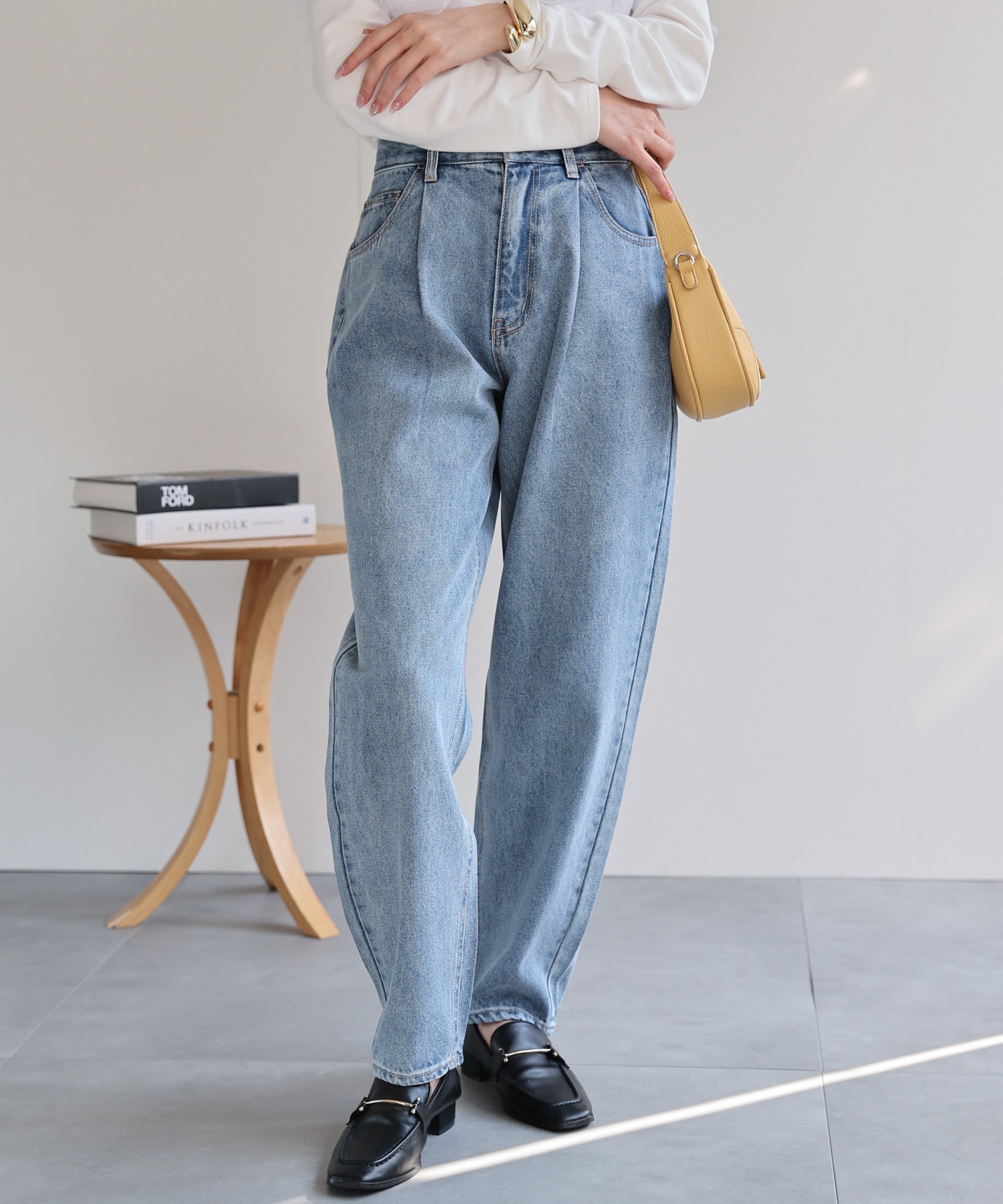 model：162cm 着用サイズ：L