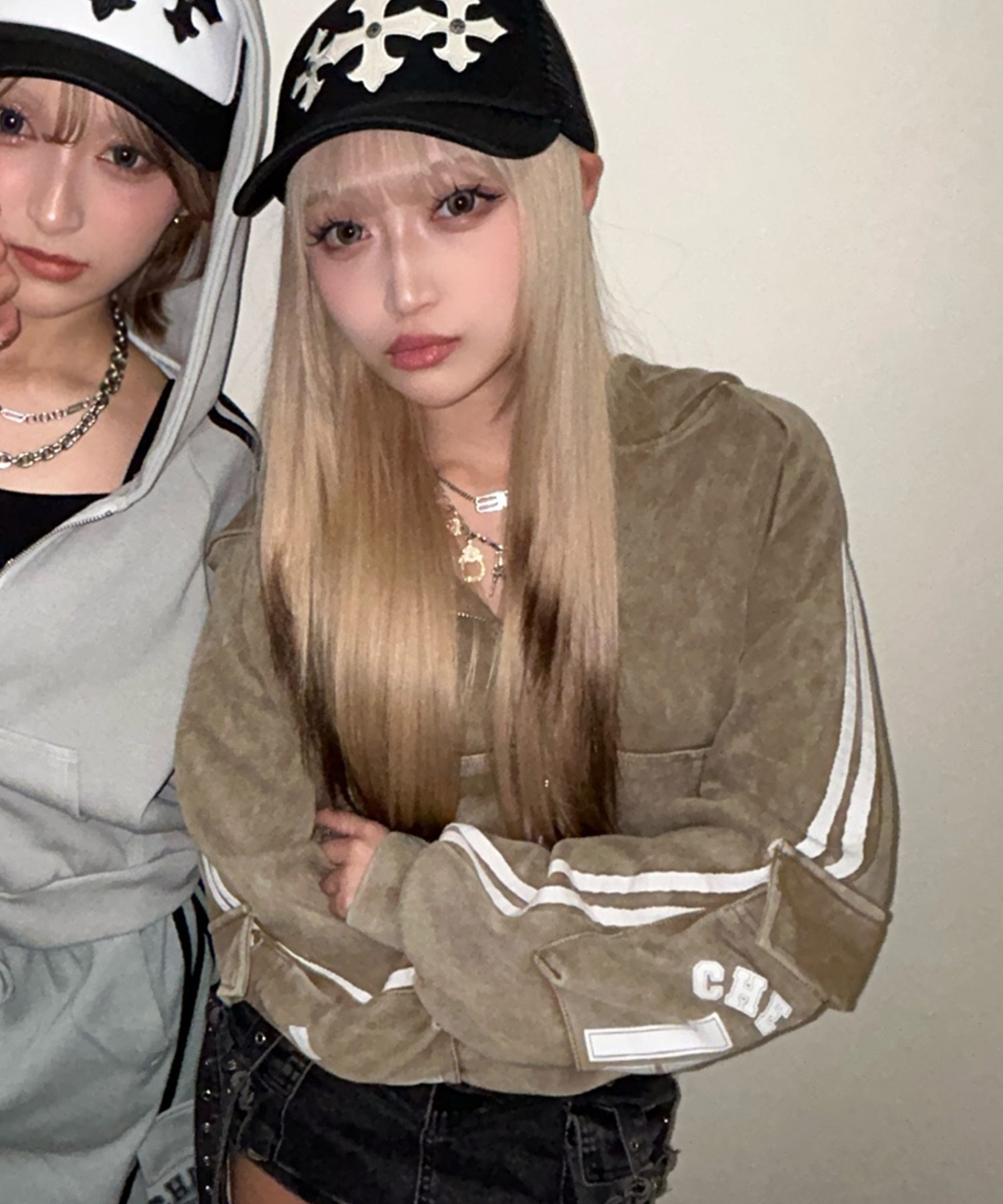 A'GEM/9 × .kom 『.KOM/ドットケーオーエム』 Washed Side Line Zip-Up