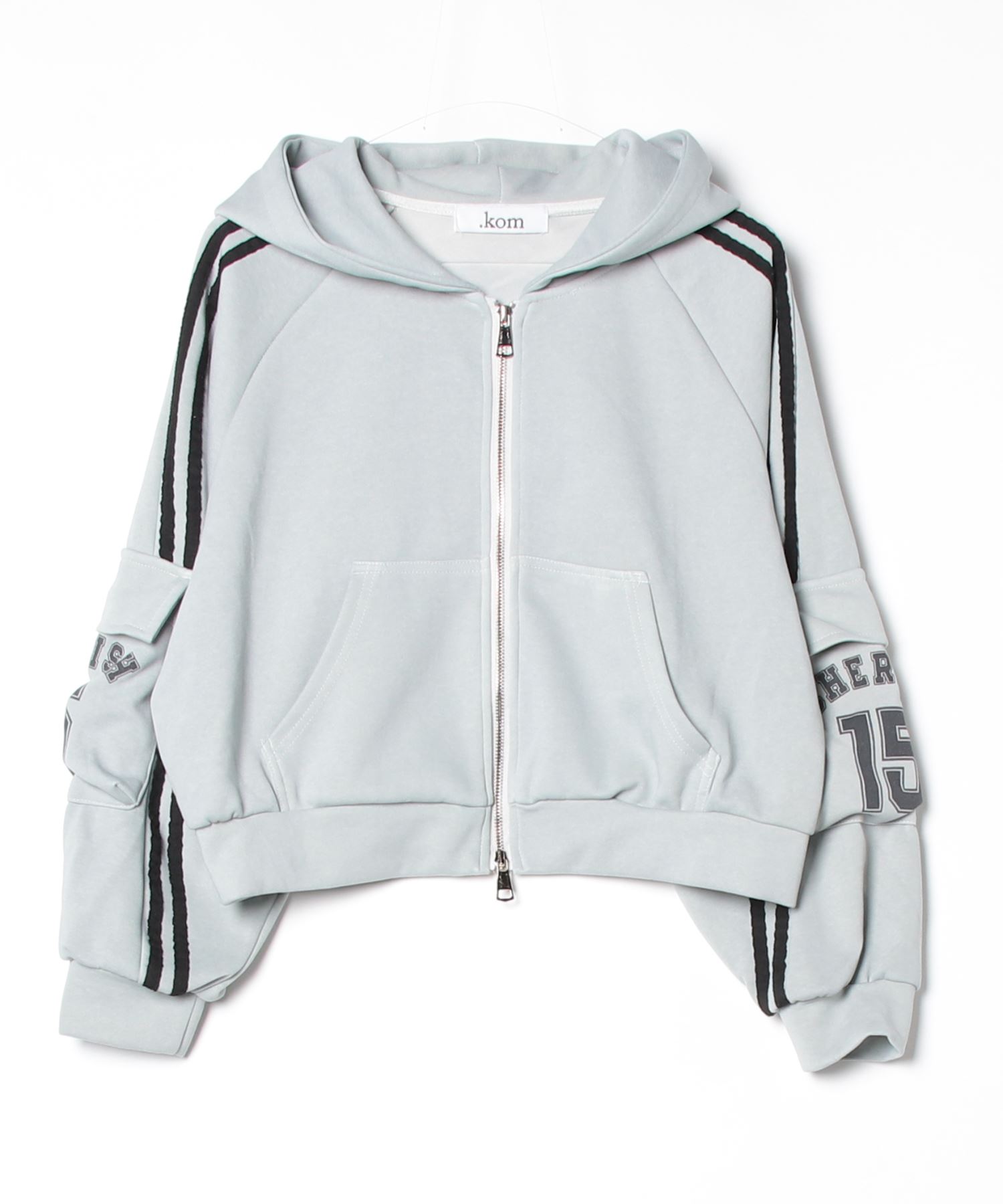 A'GEM/9 × .kom 『.KOM/ドットケーオーエム』 Washed Side Line Zip-Up