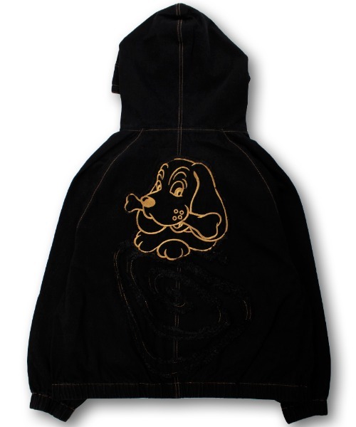 A'GEM/9 × .kom 『GALFY/ガルフィー』 ぐるグニャデニムパーカー