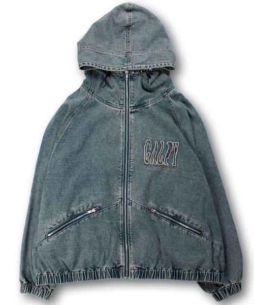 sammy さん mililopiulu ケミカルデニム パーカー GLAY A'GEM/9 × .kom 『GALFY/ガルフィー』 ぐるグニャデニムパーカー