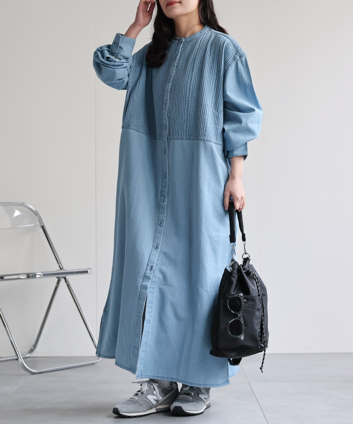 model：156cm　着用サイズ：FREE