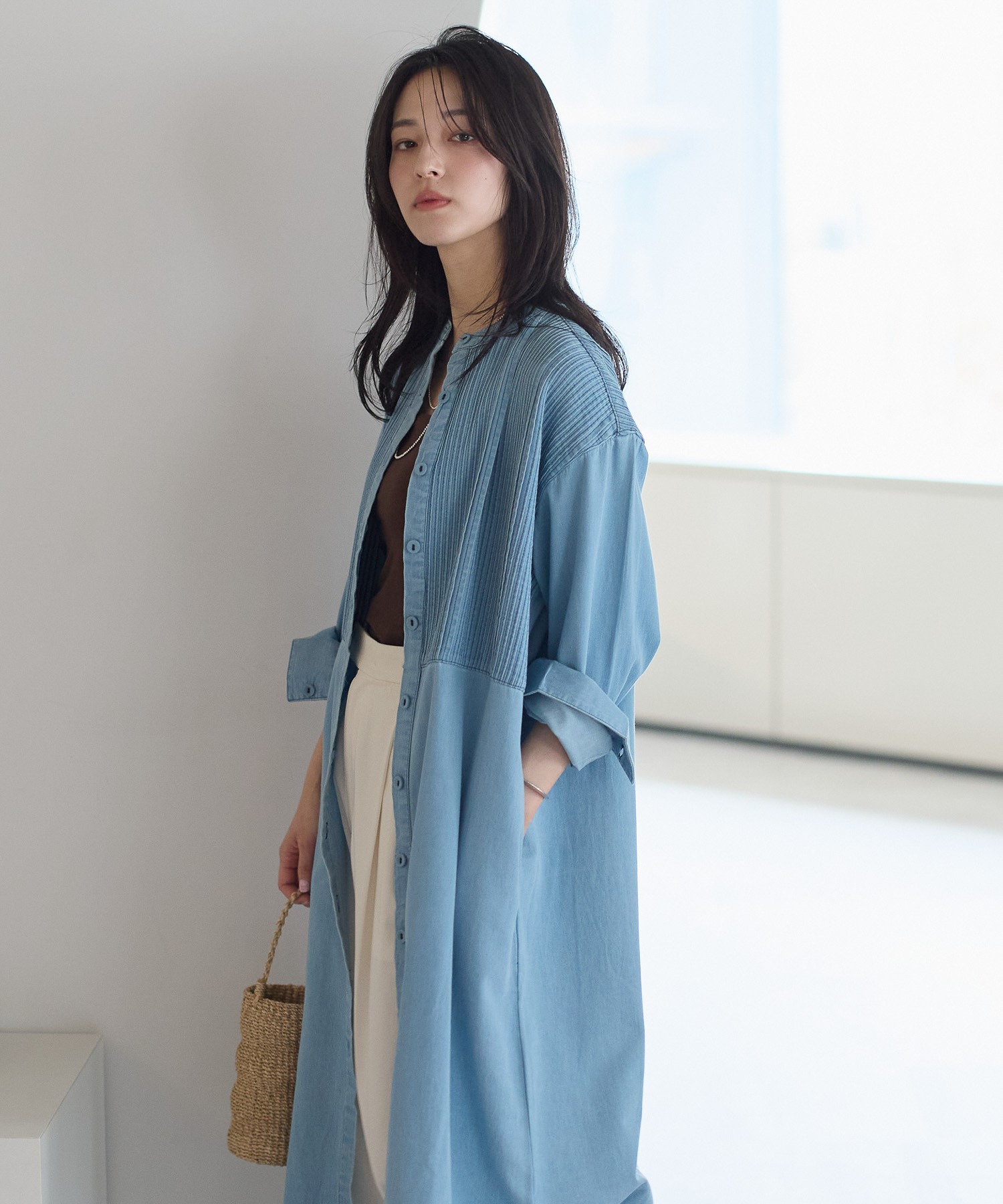 model：161cm　着用サイズ：FREE