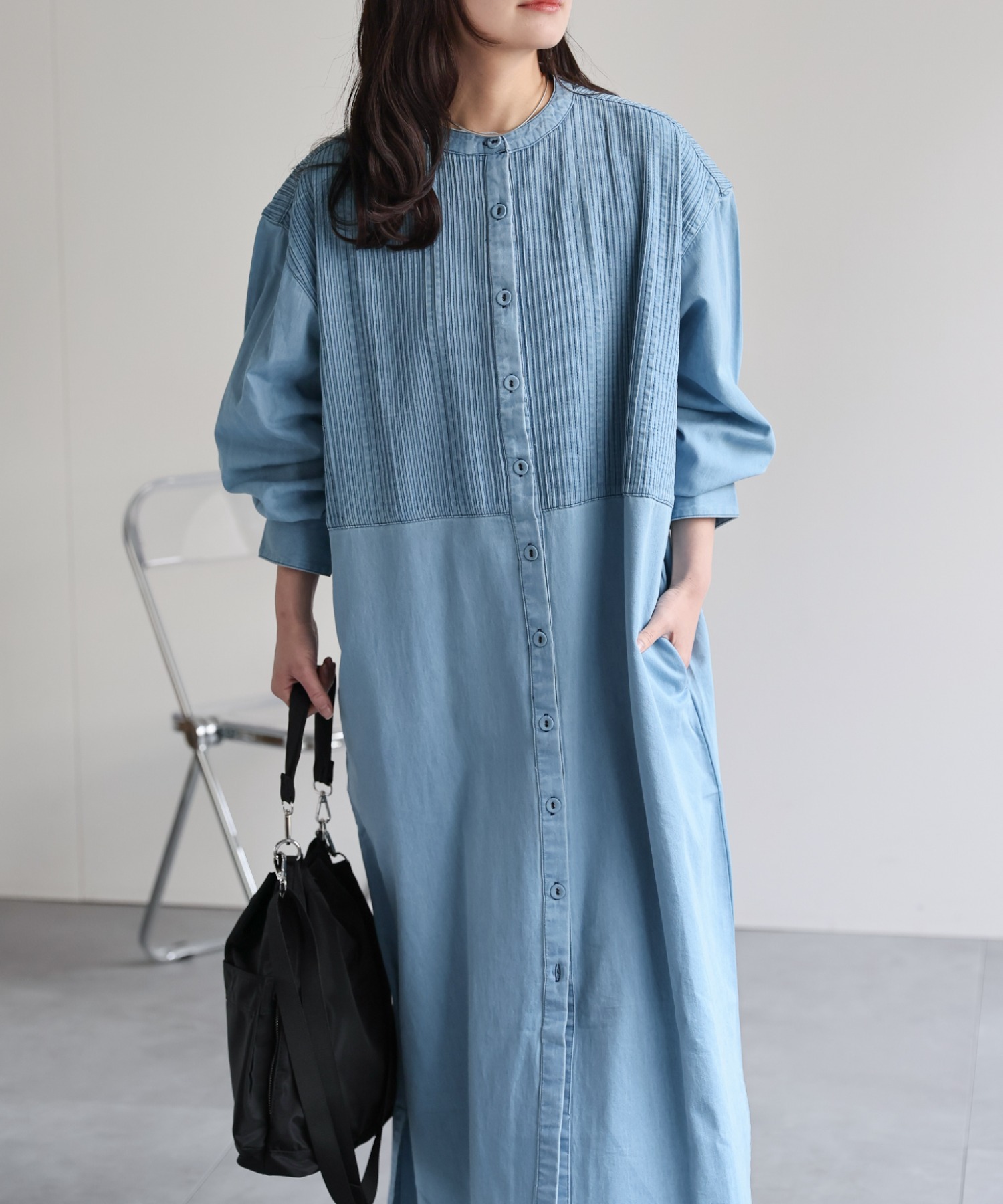 model：156cm　着用サイズ：FREE