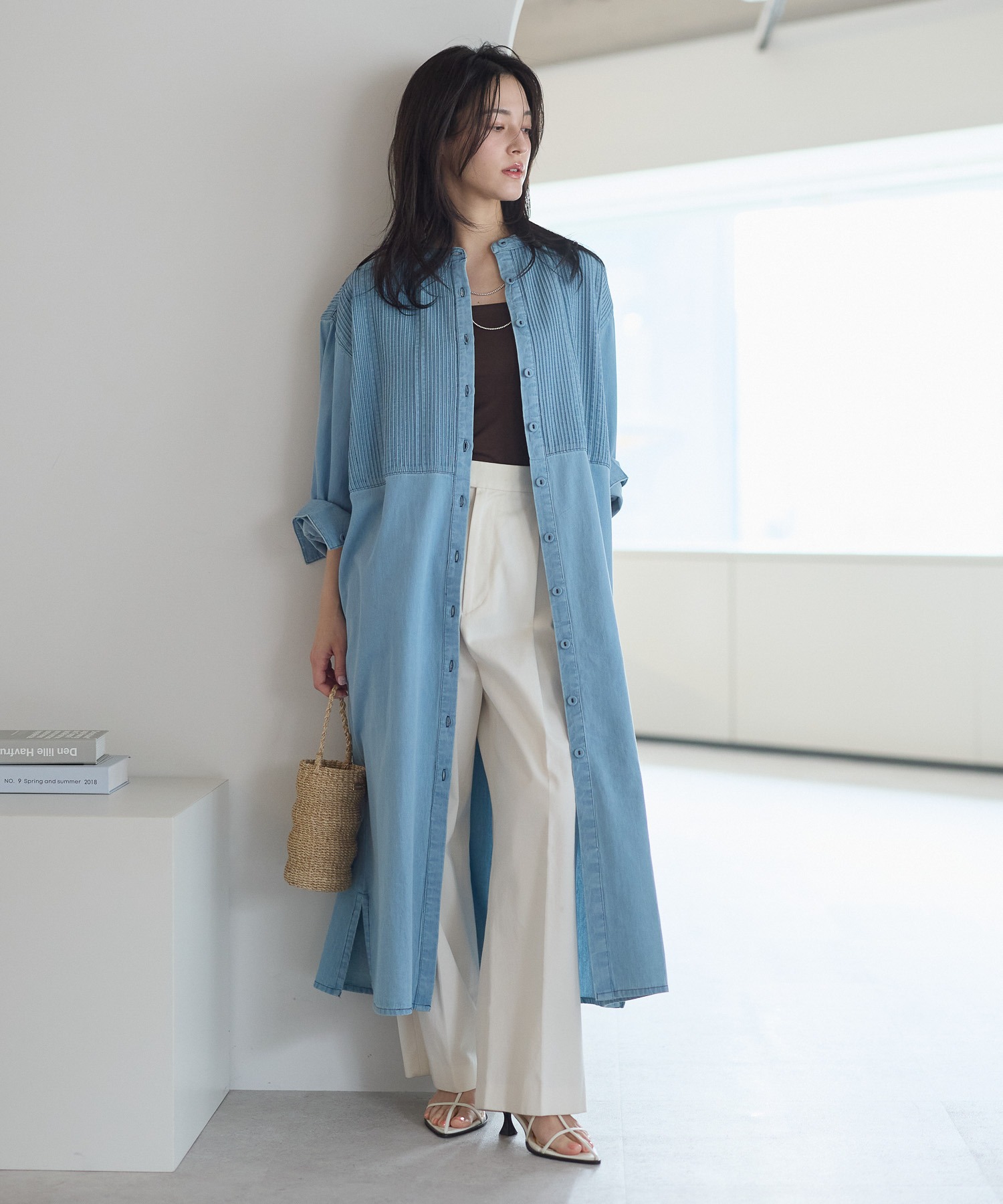 model：161cm　着用サイズ：FREE