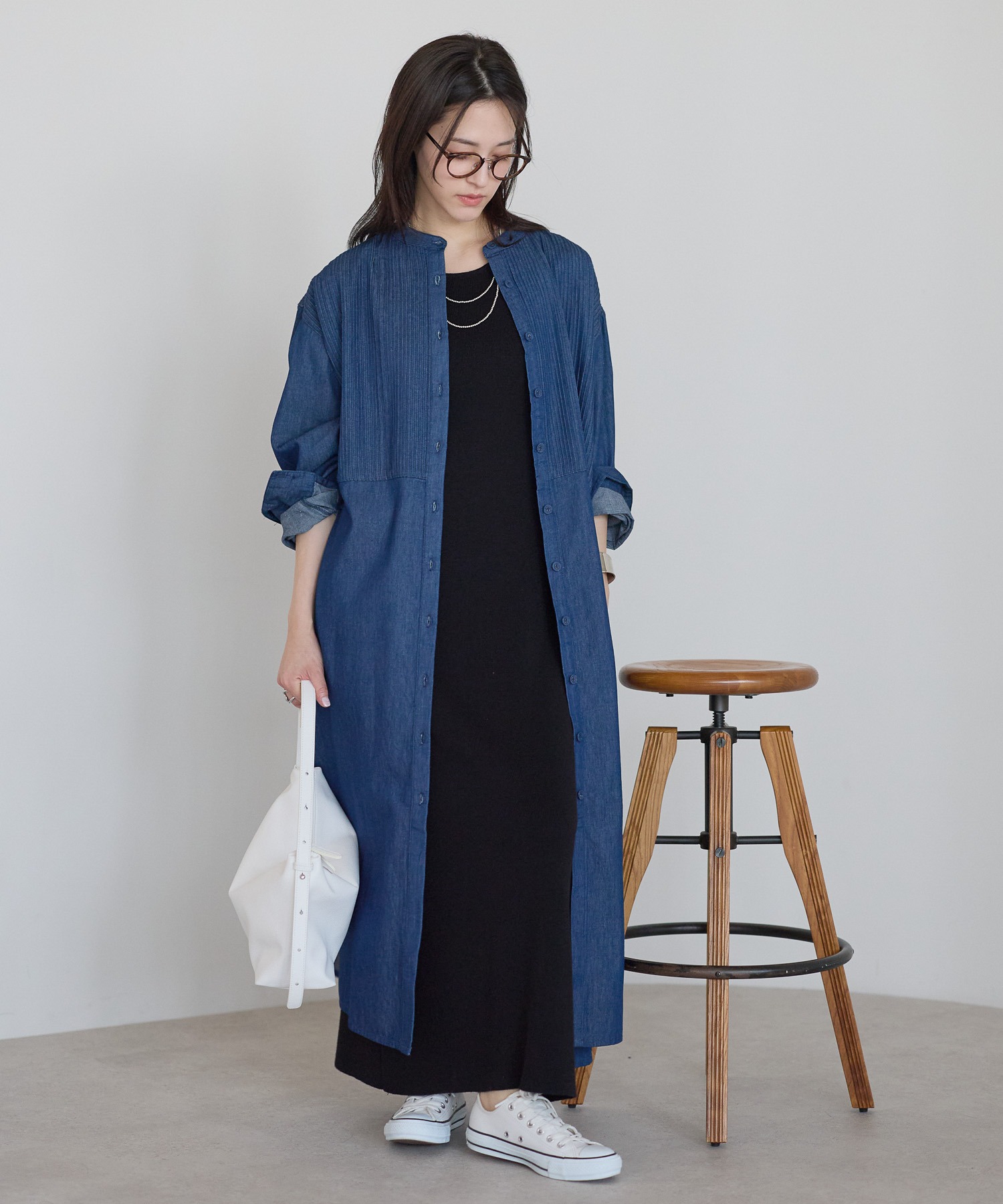 model：161cm　着用サイズ：FREE